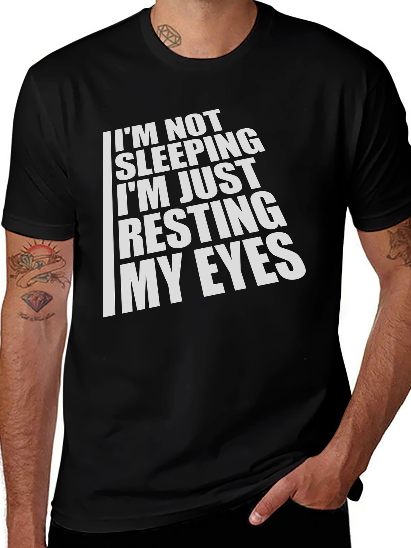 Variant 7 of Resting My Eyes Graphic T-Shirt - Funny Sarcastic Tee
