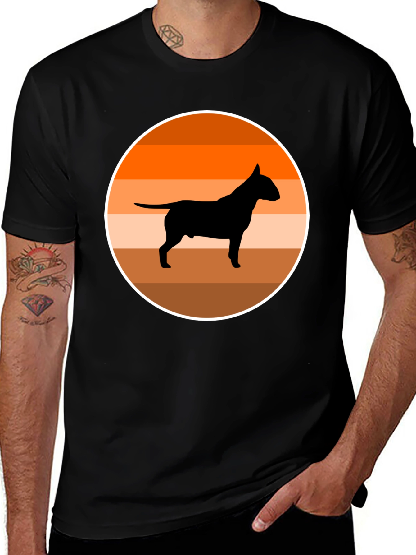 Variant 25 of Bull Terrier Sunset T-Shirt