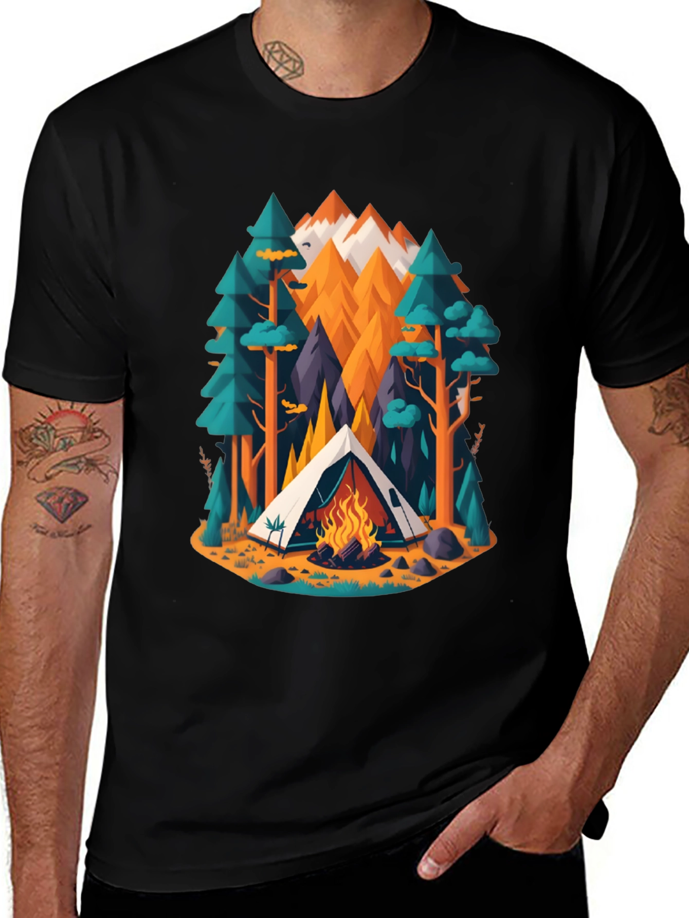 Variant 21 of Camping Adventure Graphic T-Shirt