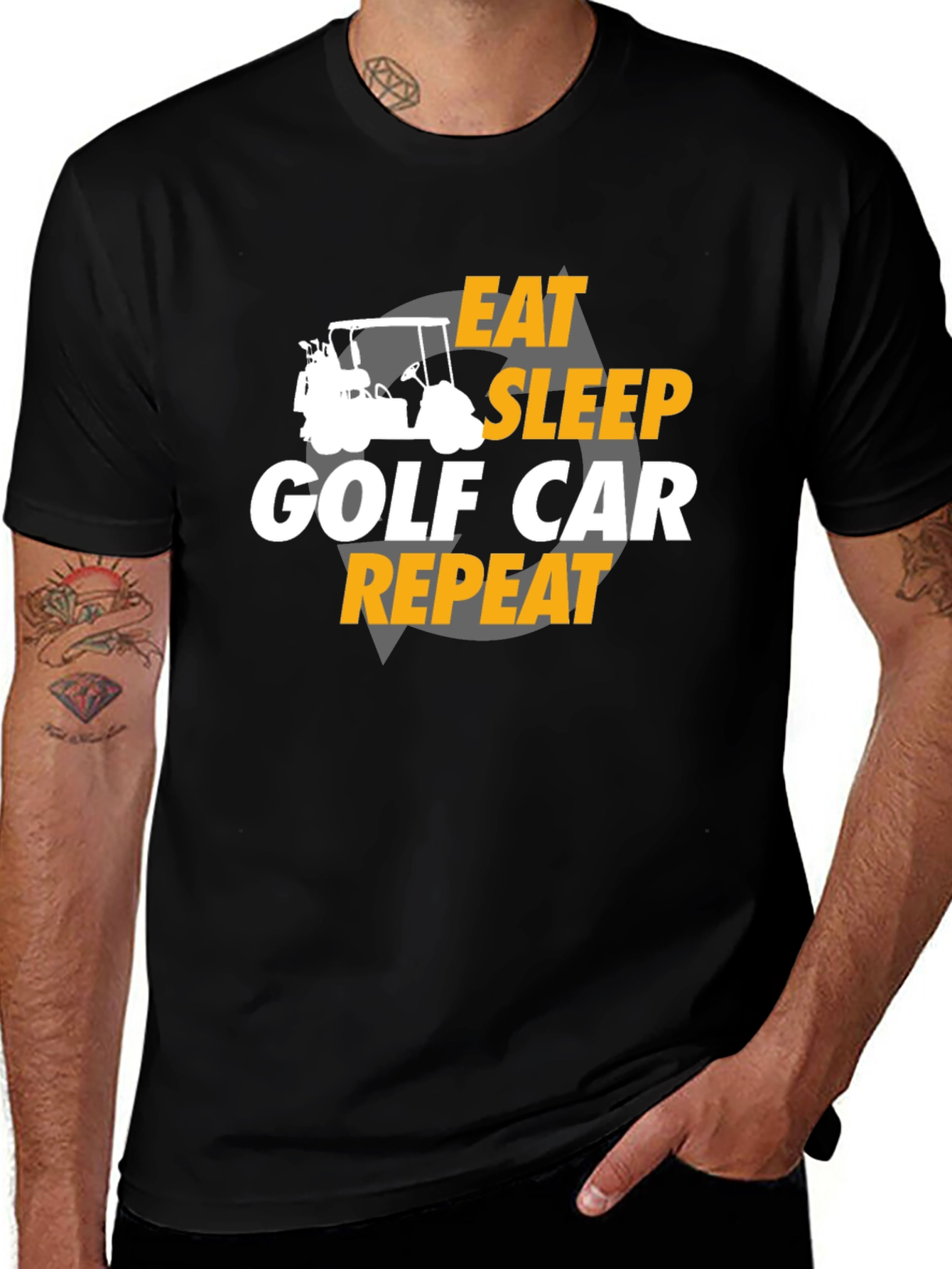 Variant 10 of Eat Sleep Golf Cart Repeat T-Shirt