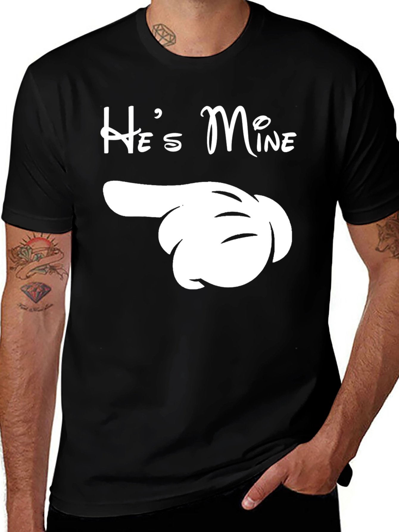 He's Mine Matching Couple Shirt