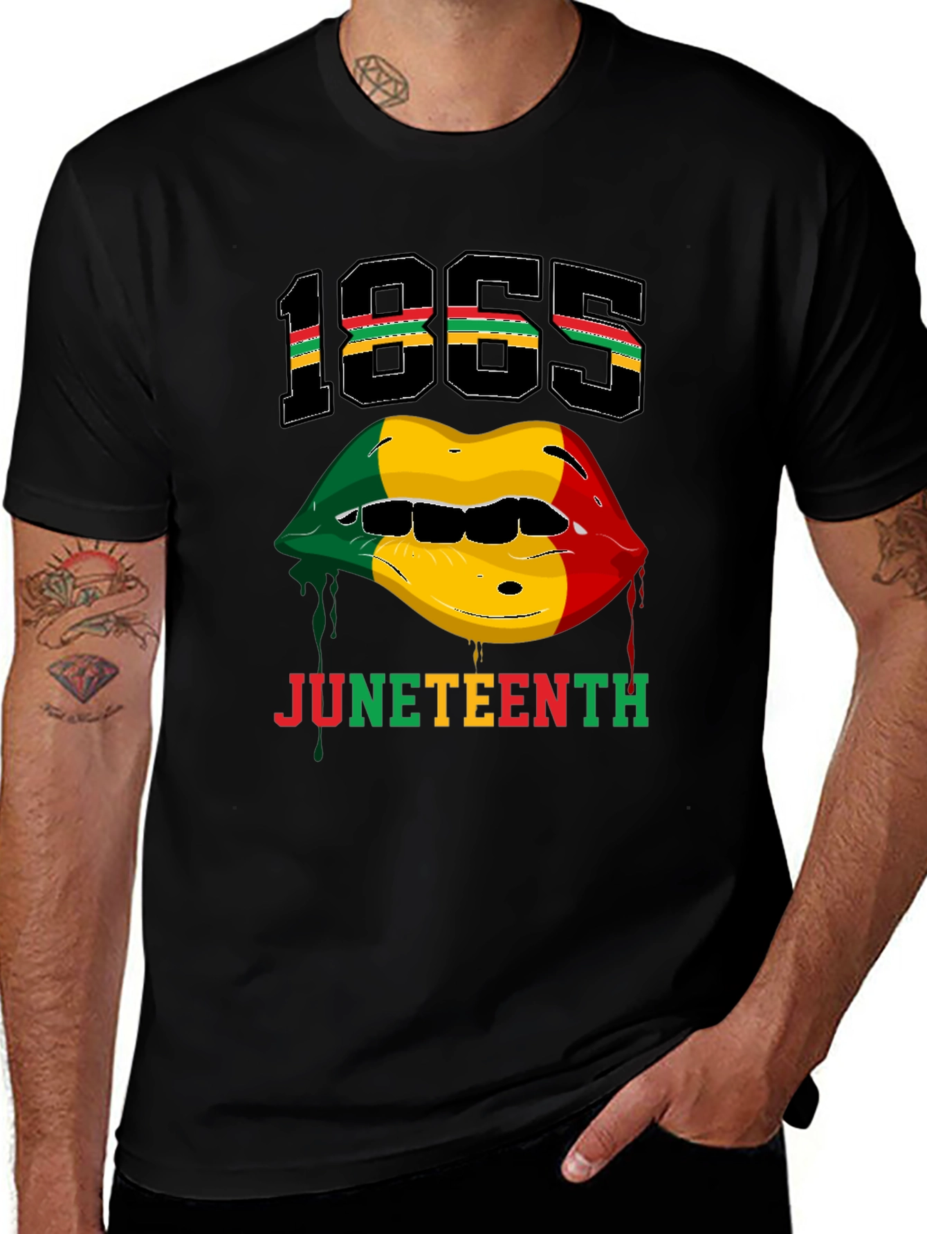 Juneteenth 1865 Lips Graphic T-Shirt