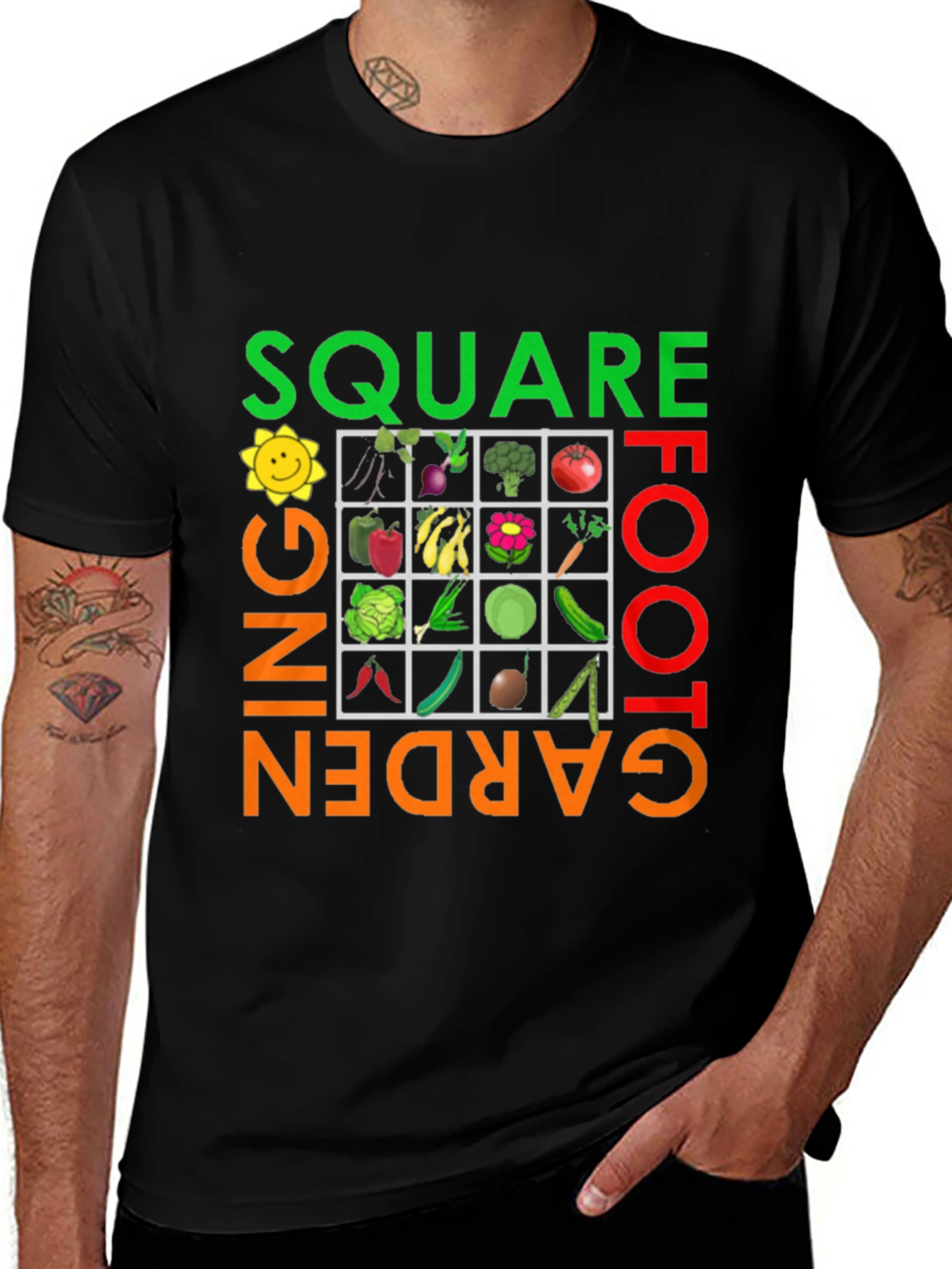 Variant 19 of Square Foot Gardening T-Shirt