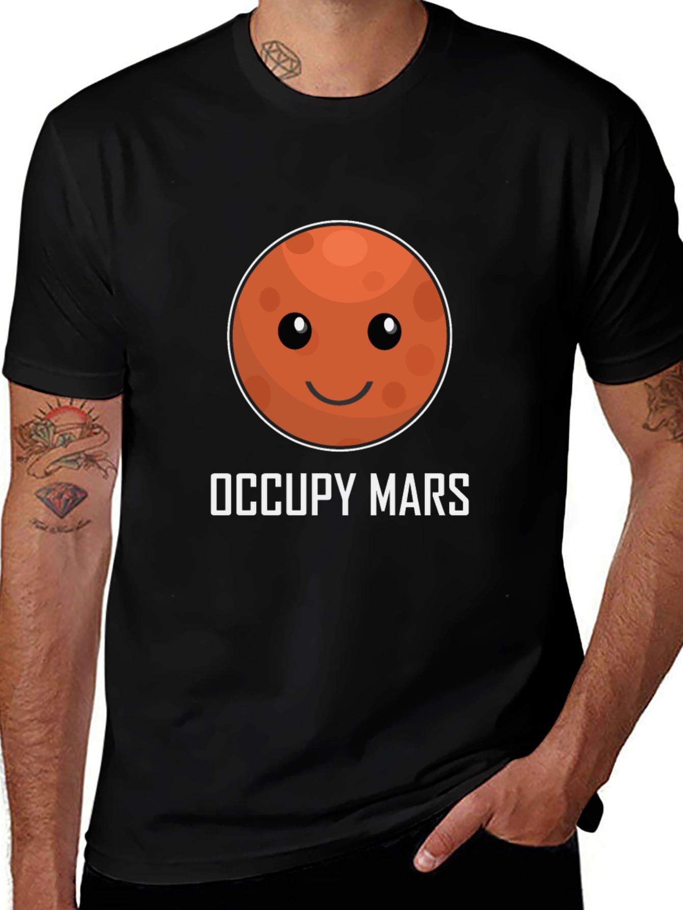 Occupy Mars Graphic T-Shirt - Space Exploration Tee