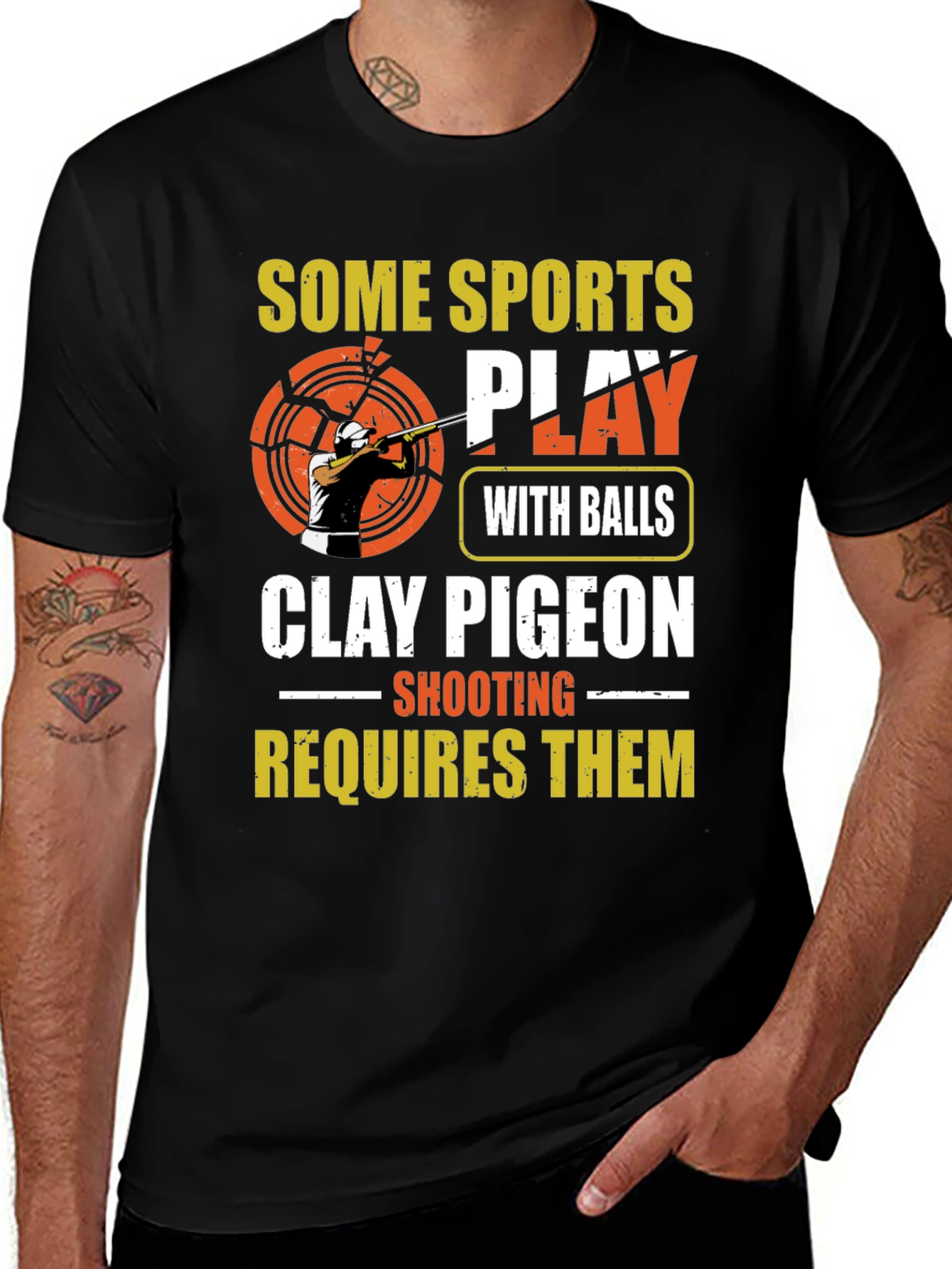 Variant 23 of Clay Pigeon Shooting T-Shirt