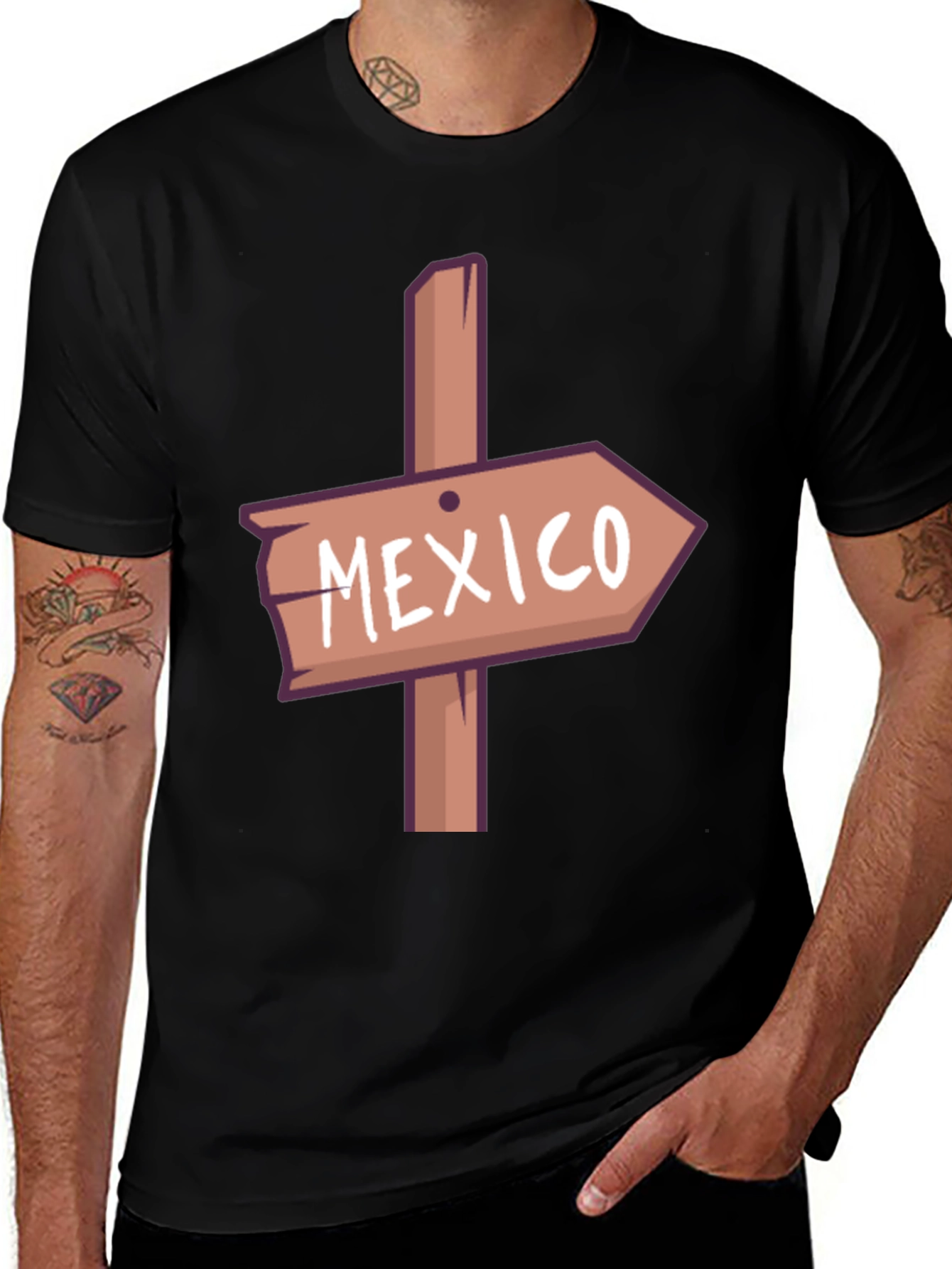 Mexico Sign Graphic Tee - Unisex Short Sleeve