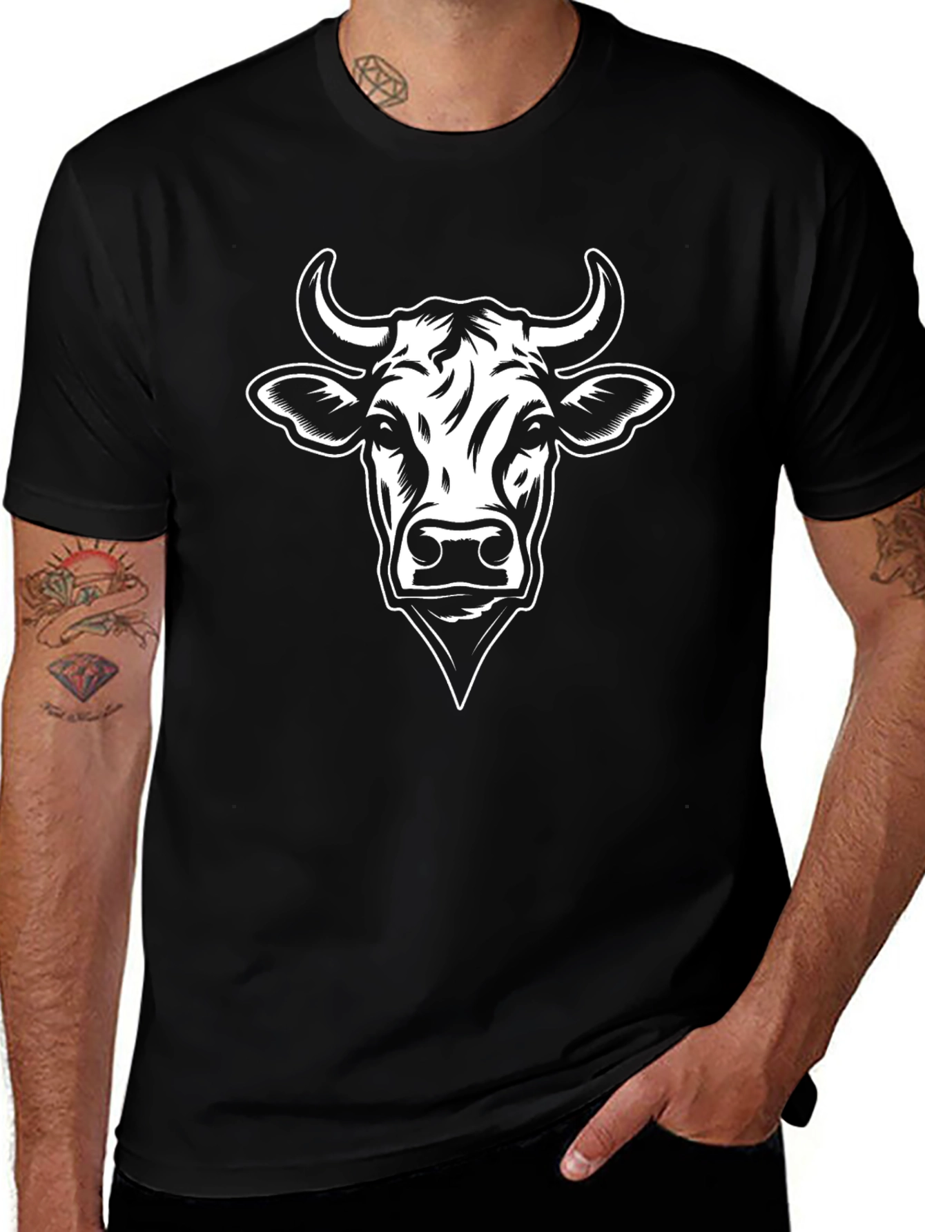 Variant 29 of Black Bull Graphic T-Shirt