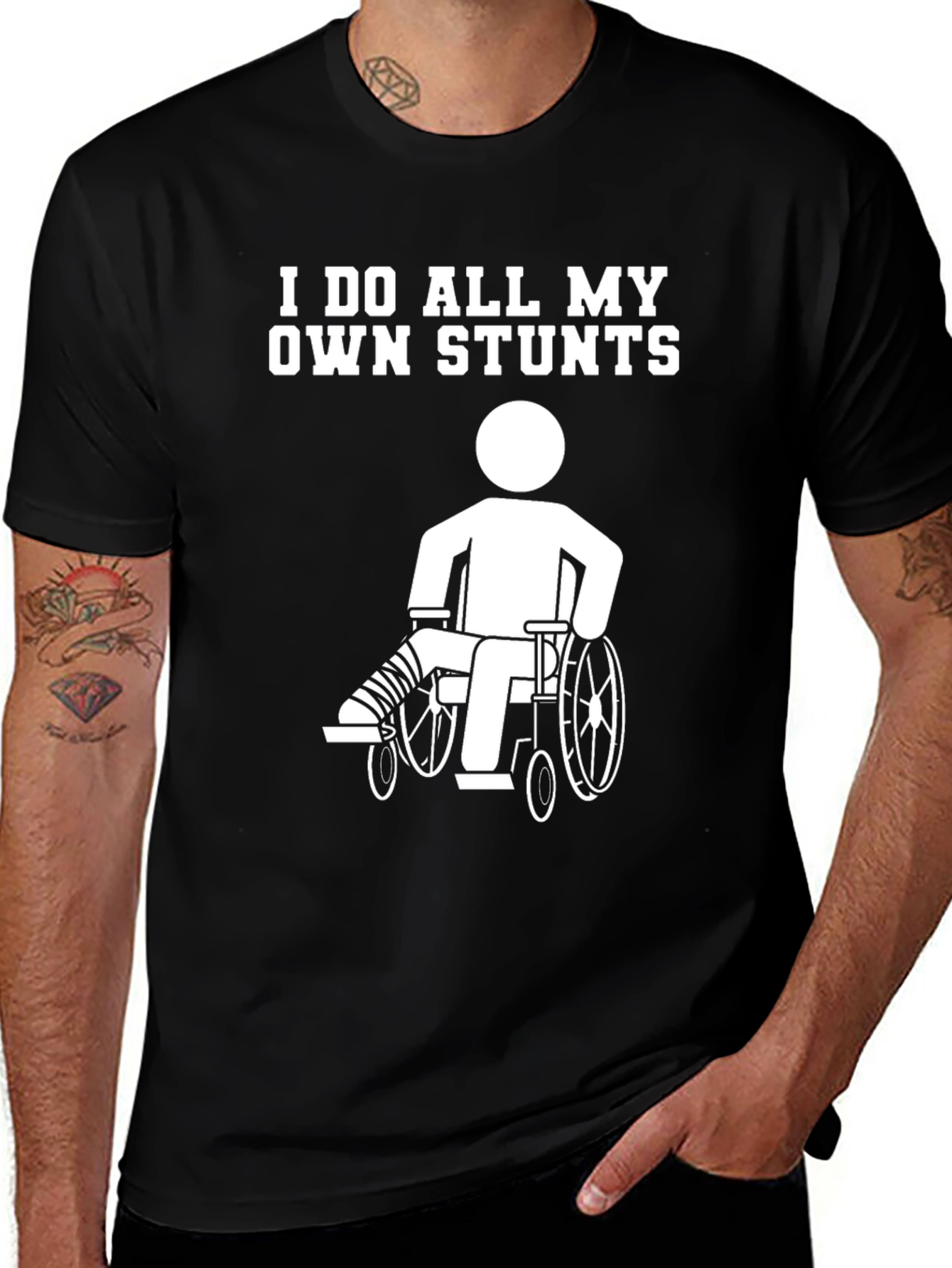 Variant 8 of Funny "I Do All My Own Stunts" T-Shirt