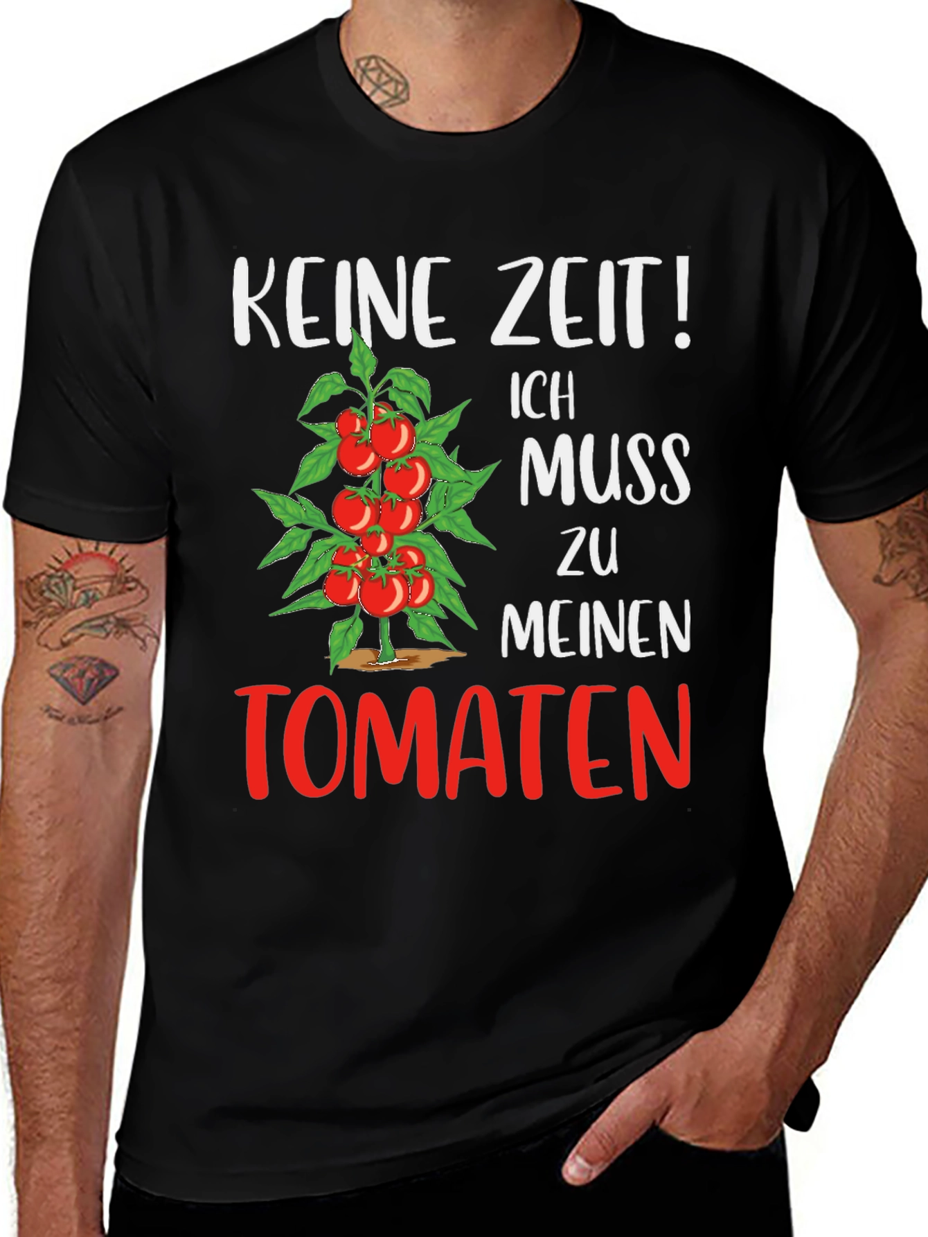 Variant 5 of Tomato Lover T-Shirt - KEINE ZEIT! Ich Muss Zu Meinen TOMATEN