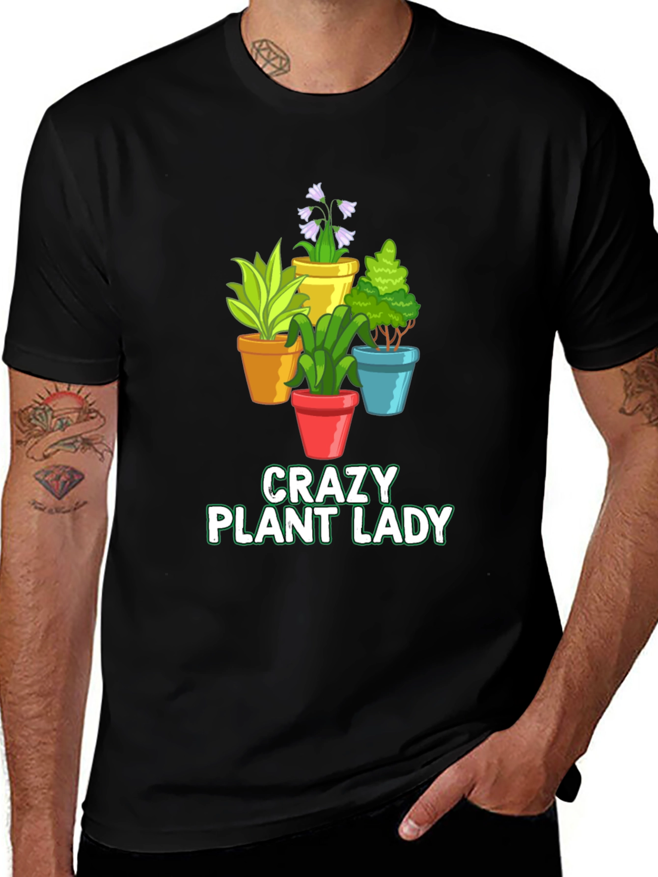 Variant 26 of Crazy Plant Lady Graphic T-Shirt