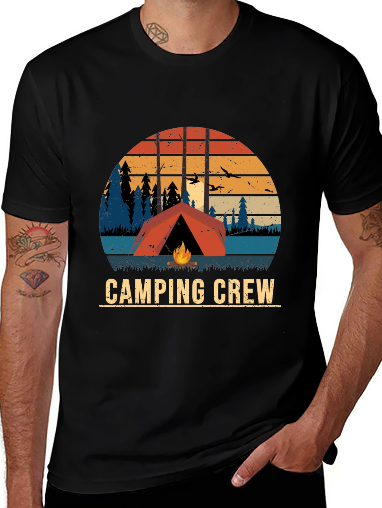 Variant 4 of Camping Crew Graphic T-Shirt