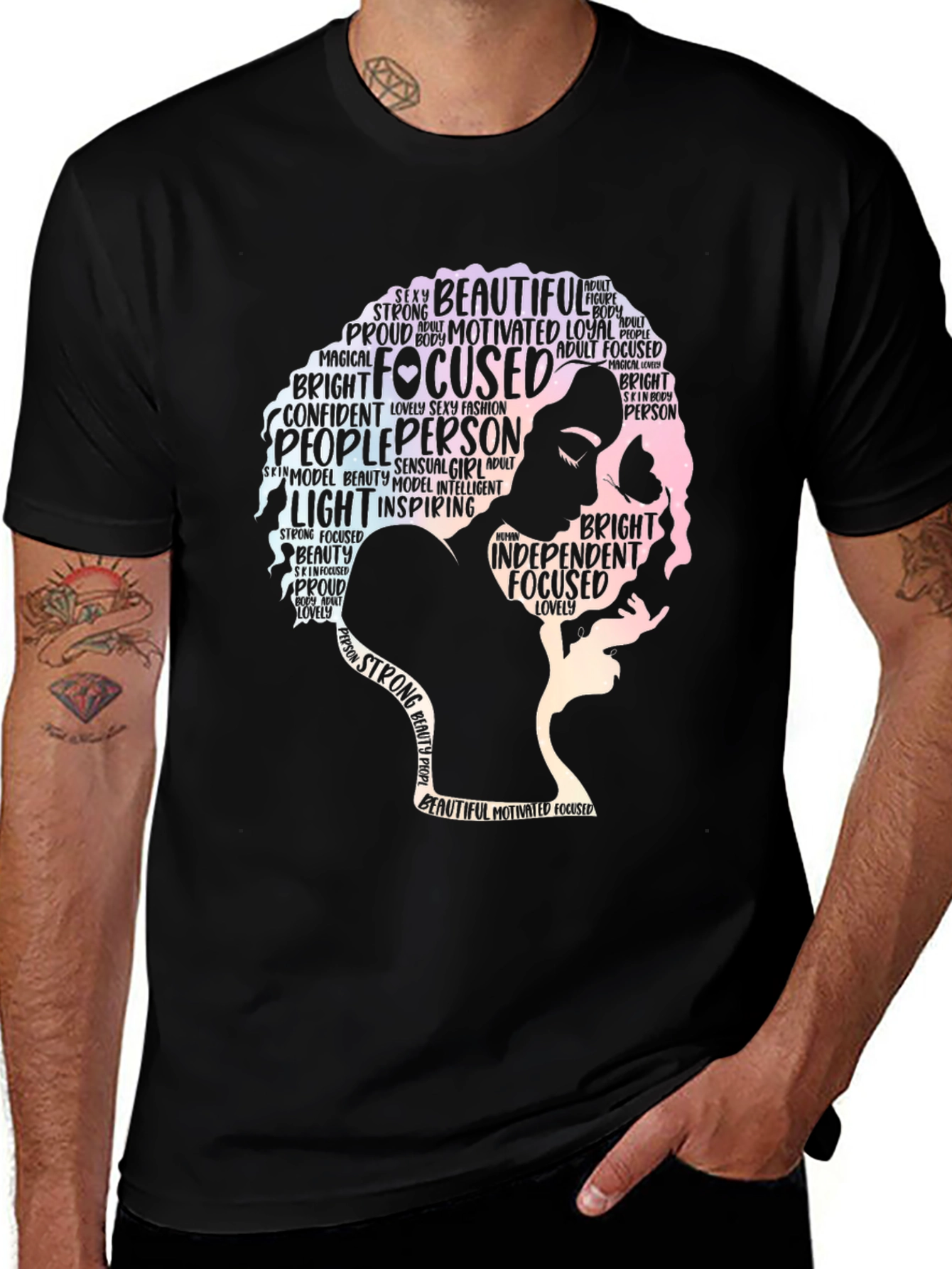 Empowered Woman T-Shirt: Focused & Beautiful