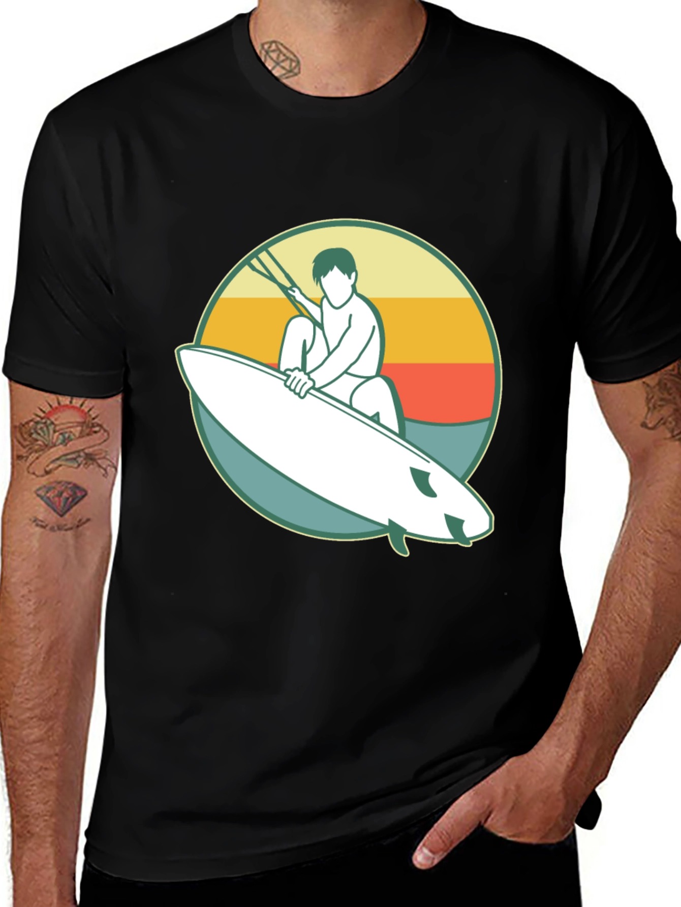 Variant 14 of Retro Surfer Graphic Tee