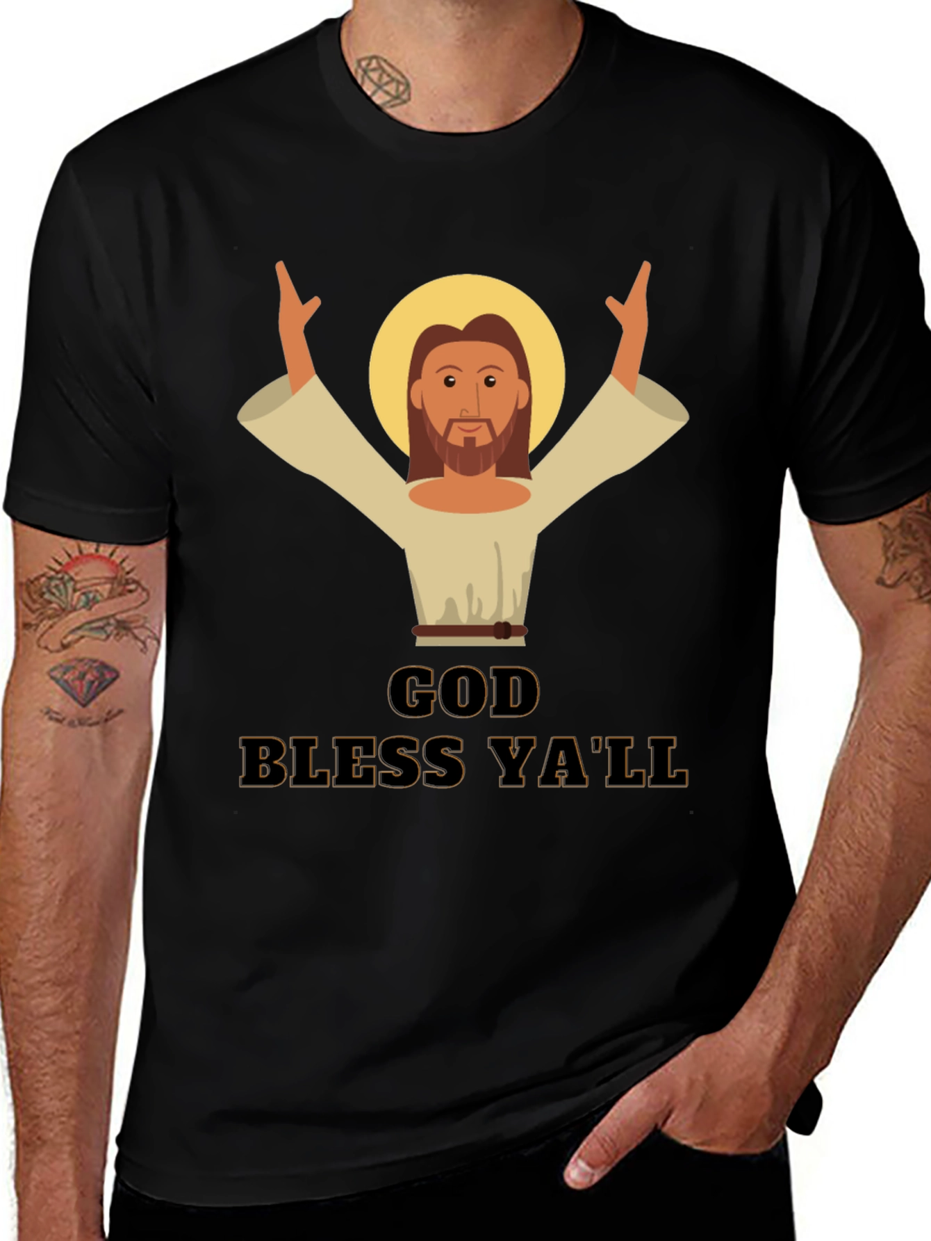 Variant 11 of God Bless Y'all Graphic T-Shirt