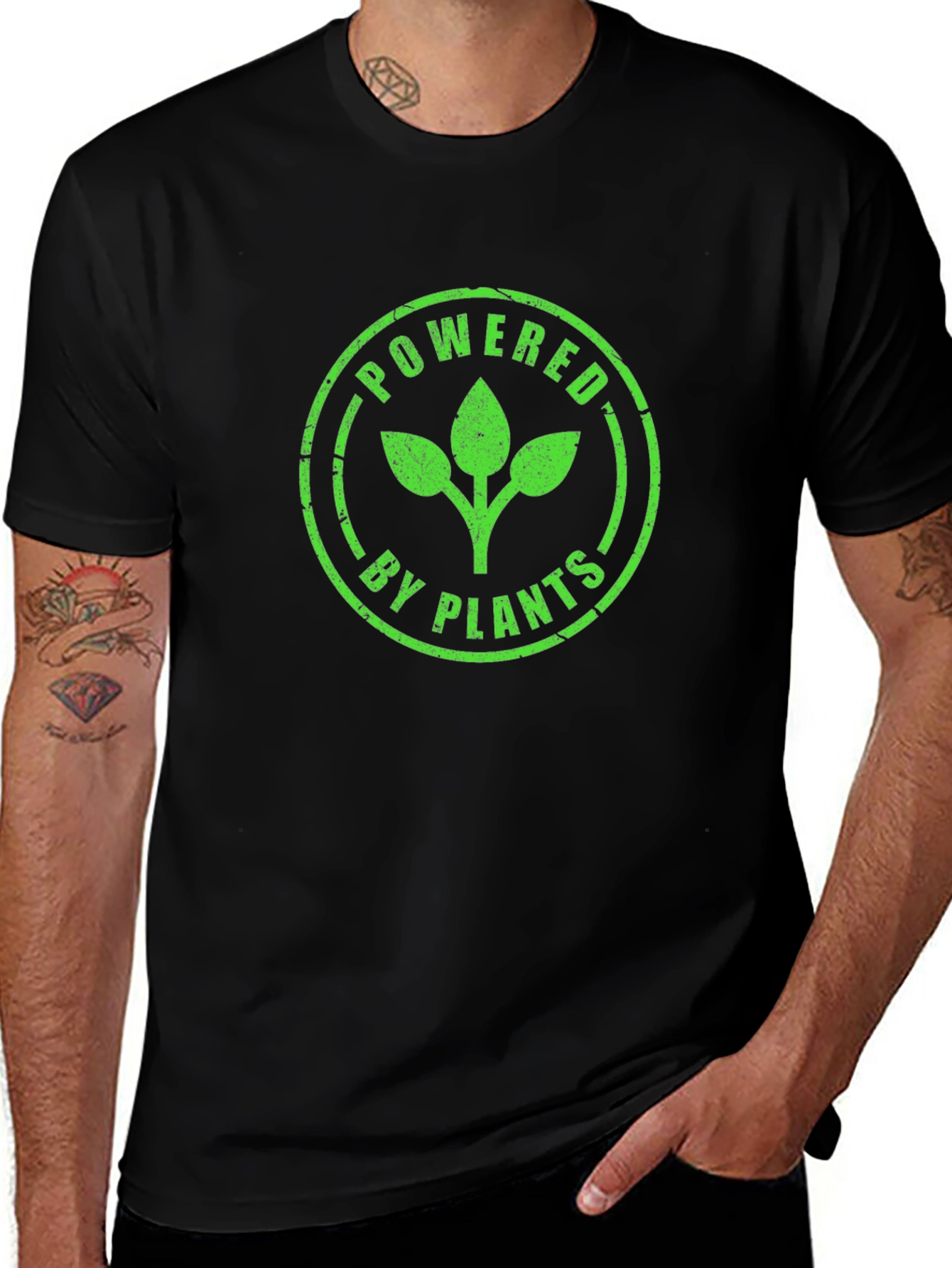 Variant 15 of Powered by Plants Black T-Shirt