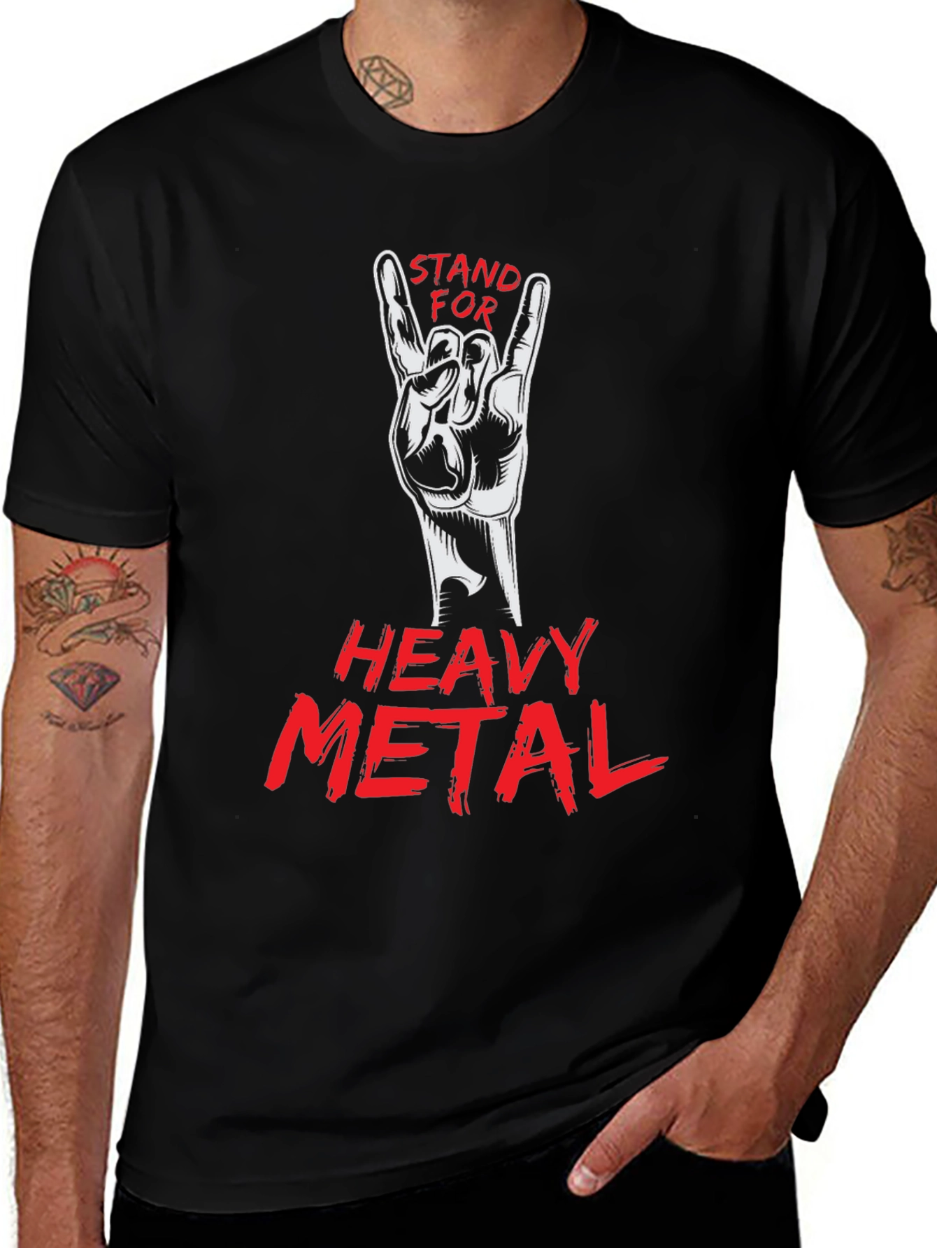 Variant 17 of Stand For Heavy Metal Black T-Shirt
