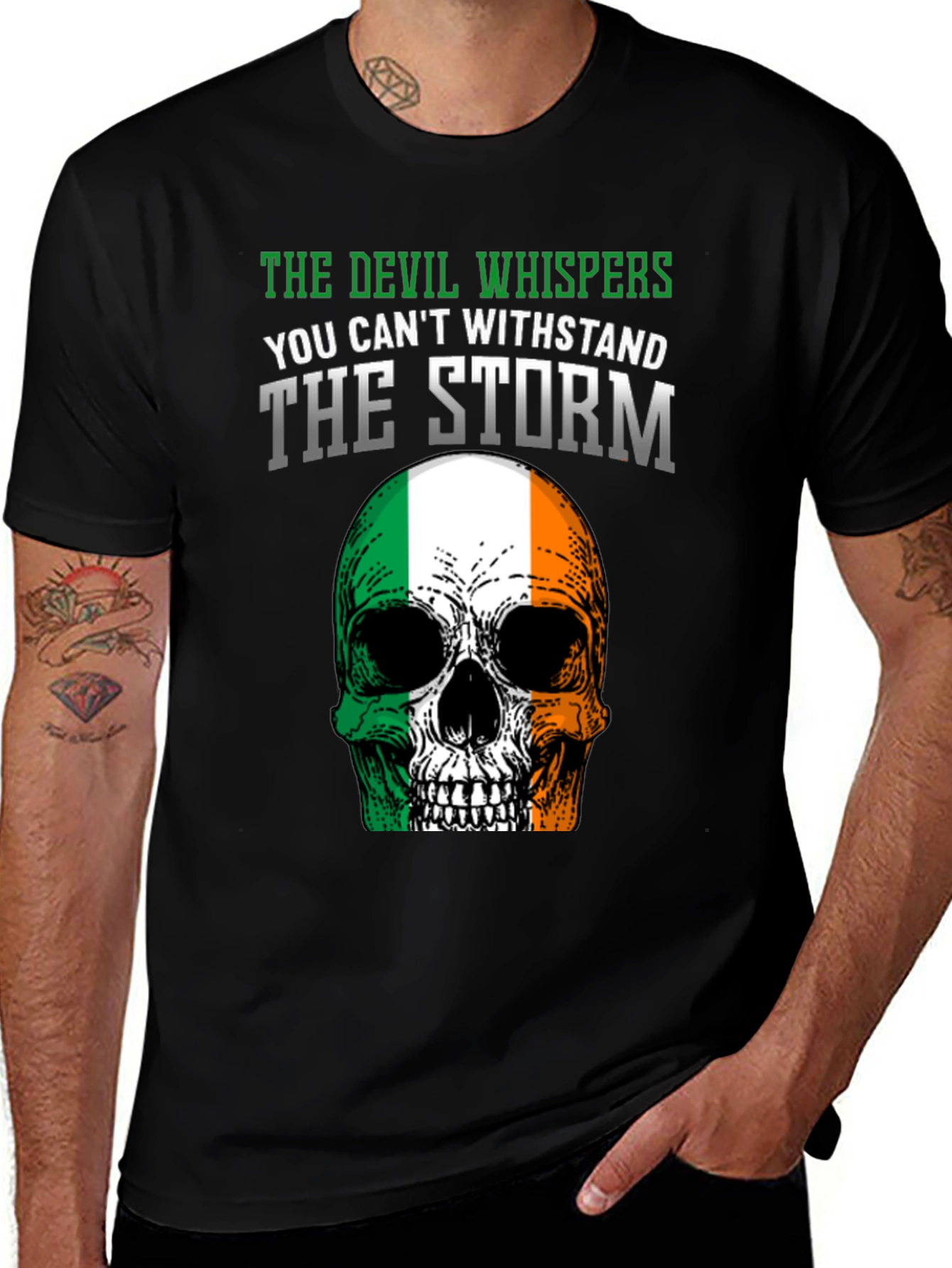 Irish Skull T-Shirt - Devil Whispers