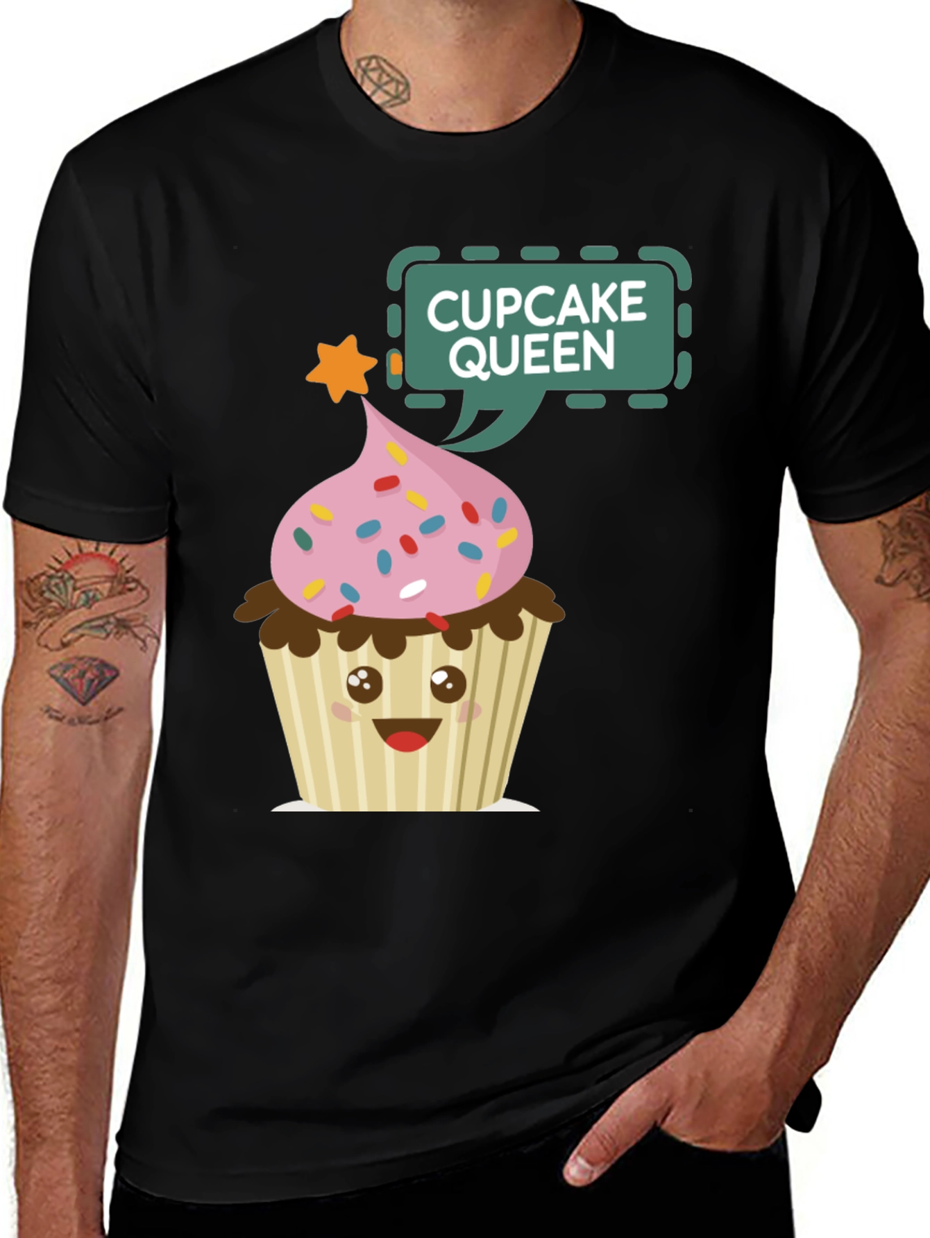 Variant 2 of Cupcake Queen T-Shirt - Sweet Treat Apparel