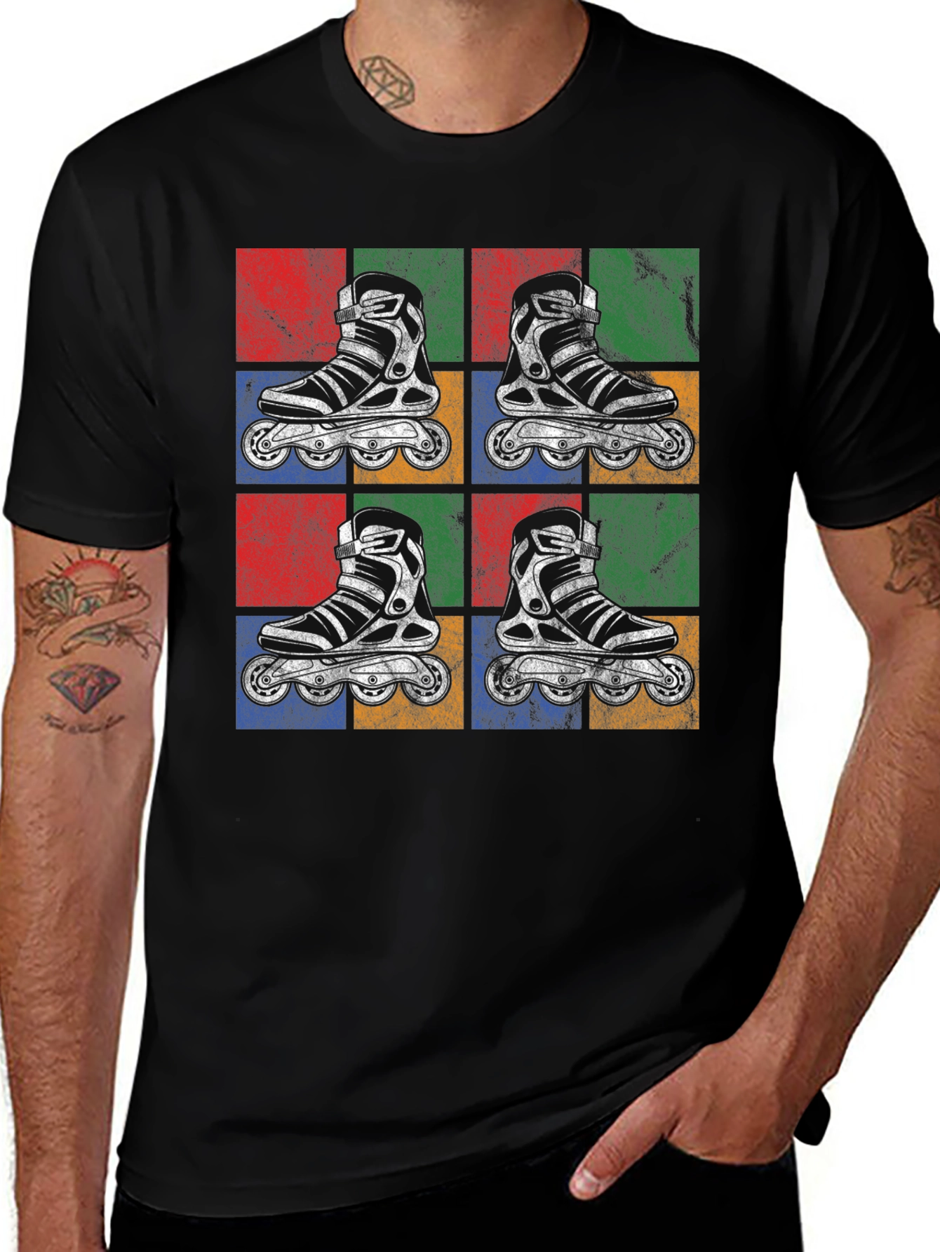 Variant 23 of Retro Roller Skate Graphic T-Shirt