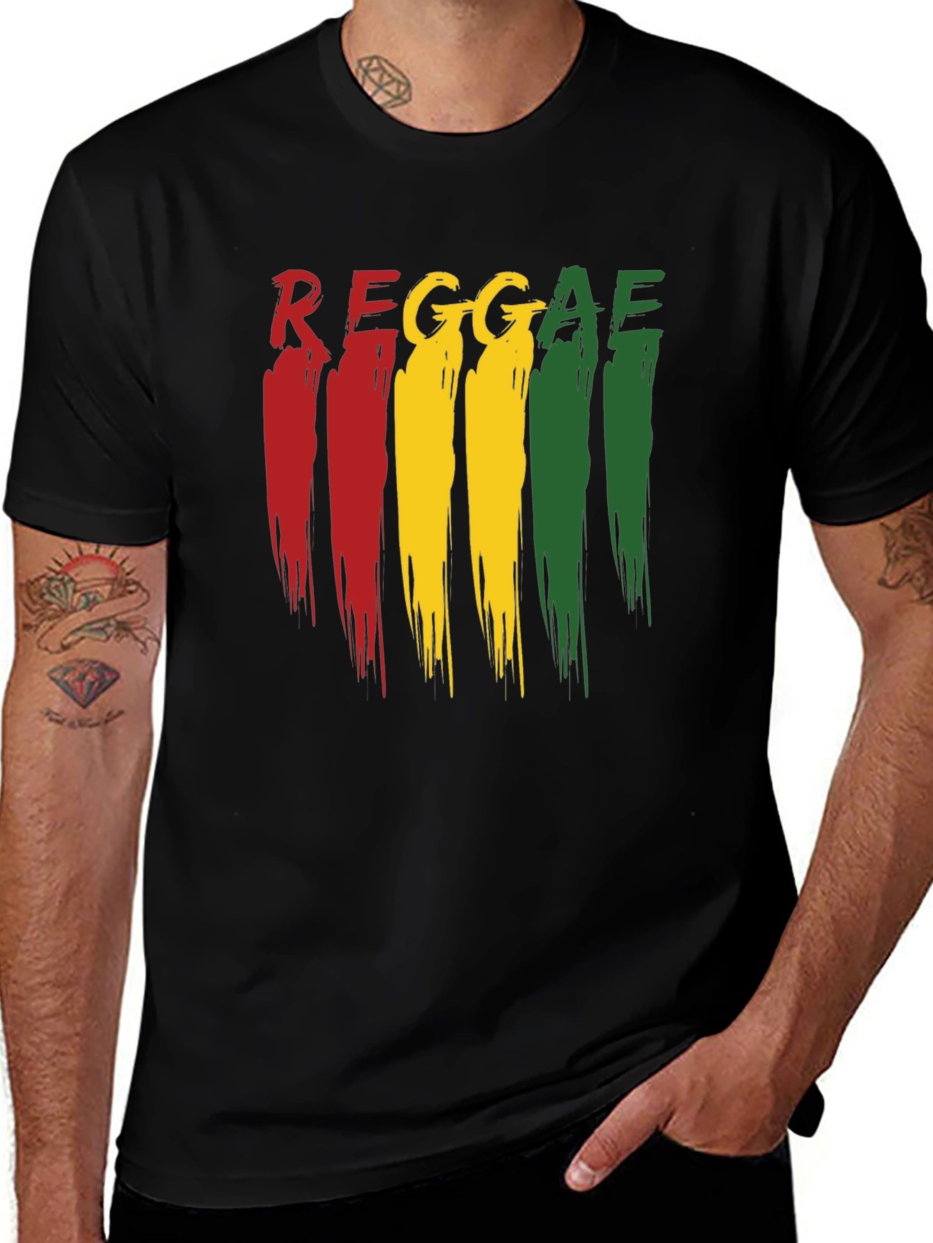 Variant 5 of Reggae Rasta Style Graphic T-Shirt