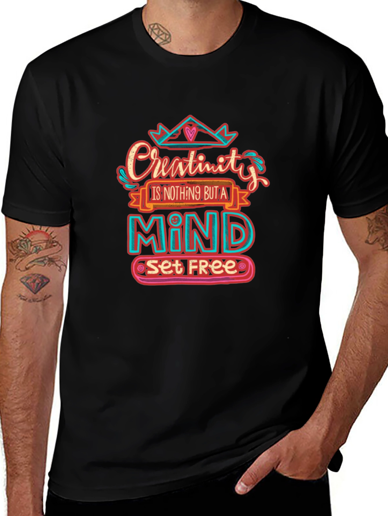 Variant 19 of Creativity Mind Set Free Graphic T-Shirt