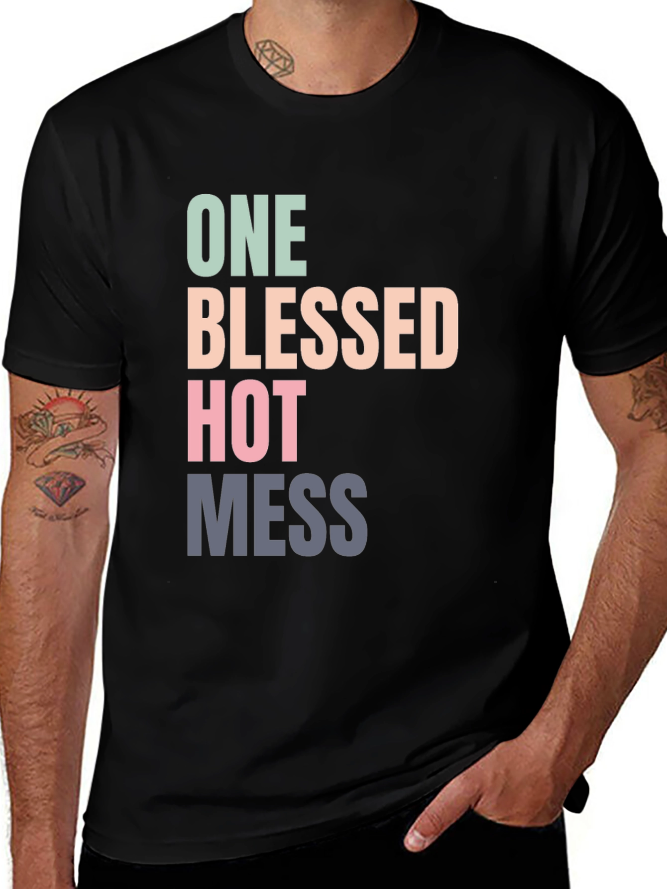 Variant 7 of One Blessed Hot Mess Graphic Tee