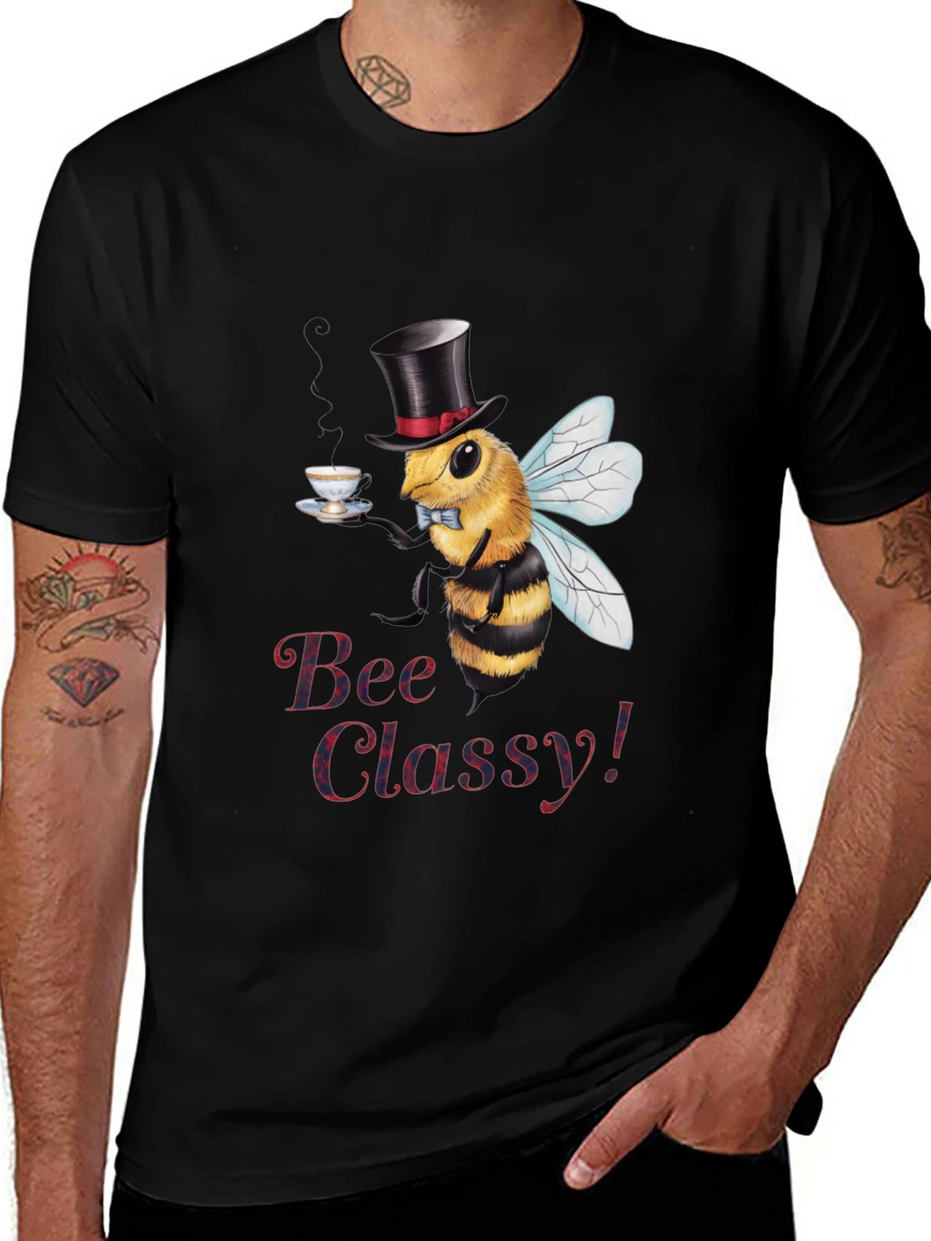 Variant 7 of Bee Classy T-Shirt: Stylish Graphic Tee for Insect Lovers