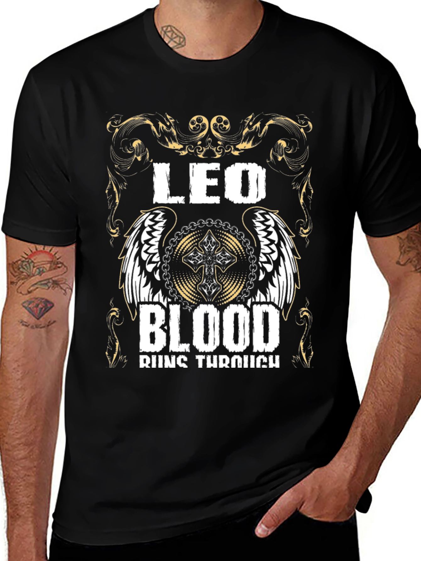 Leo Blood Runs Through T-Shirt - Zodiac Pride