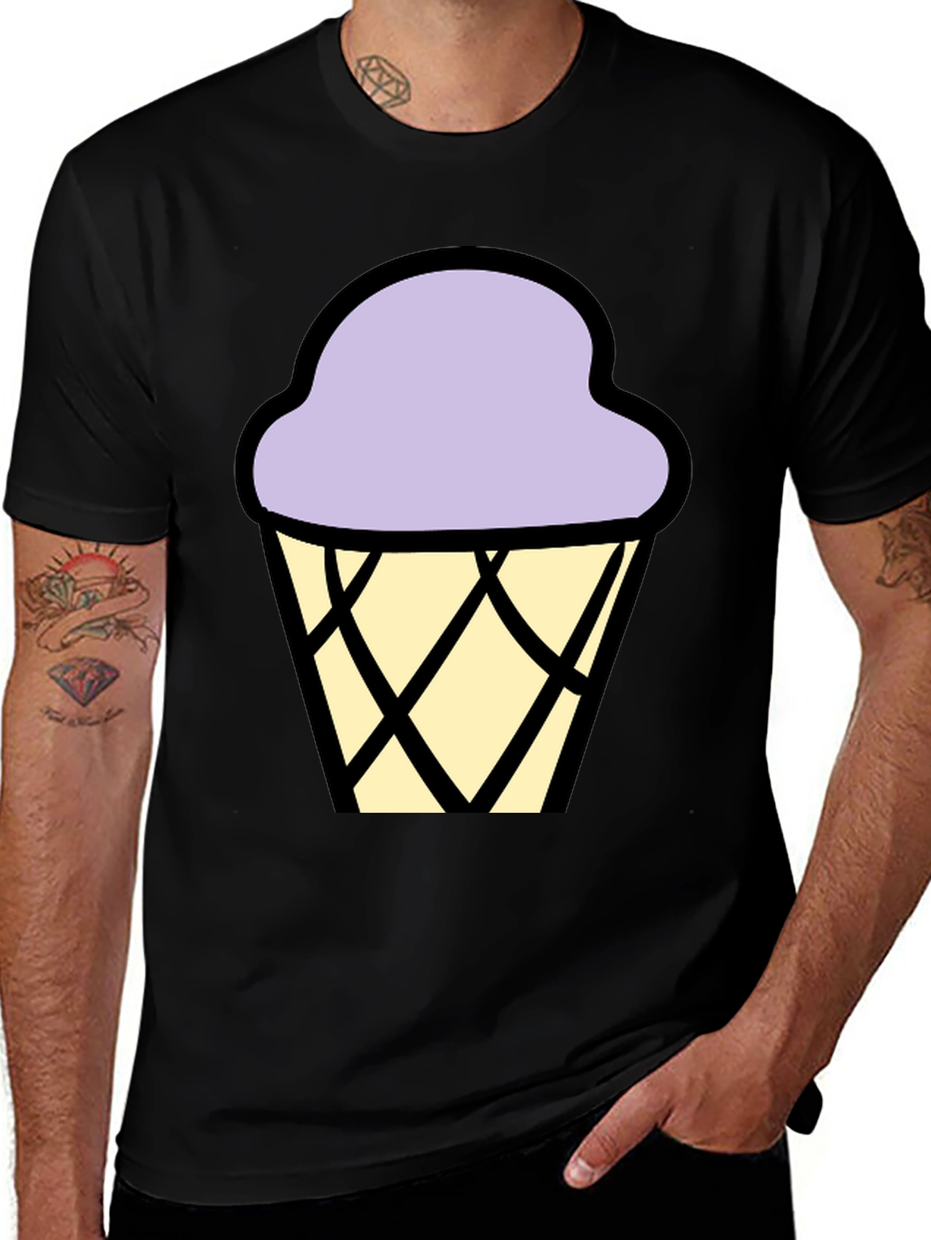 Variant 27 of Ice Cream Cone Graphic Tee - Cool & Fun
