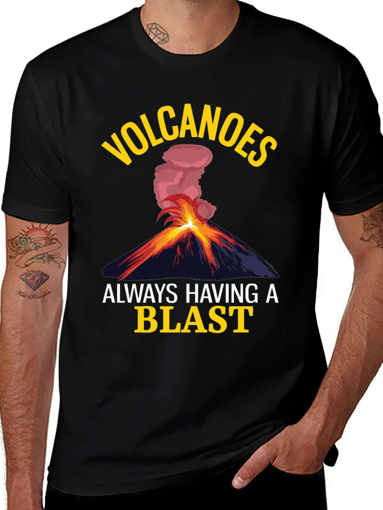 Variant 18 of Volcano Blast T-Shirt - Funny Graphic Tee