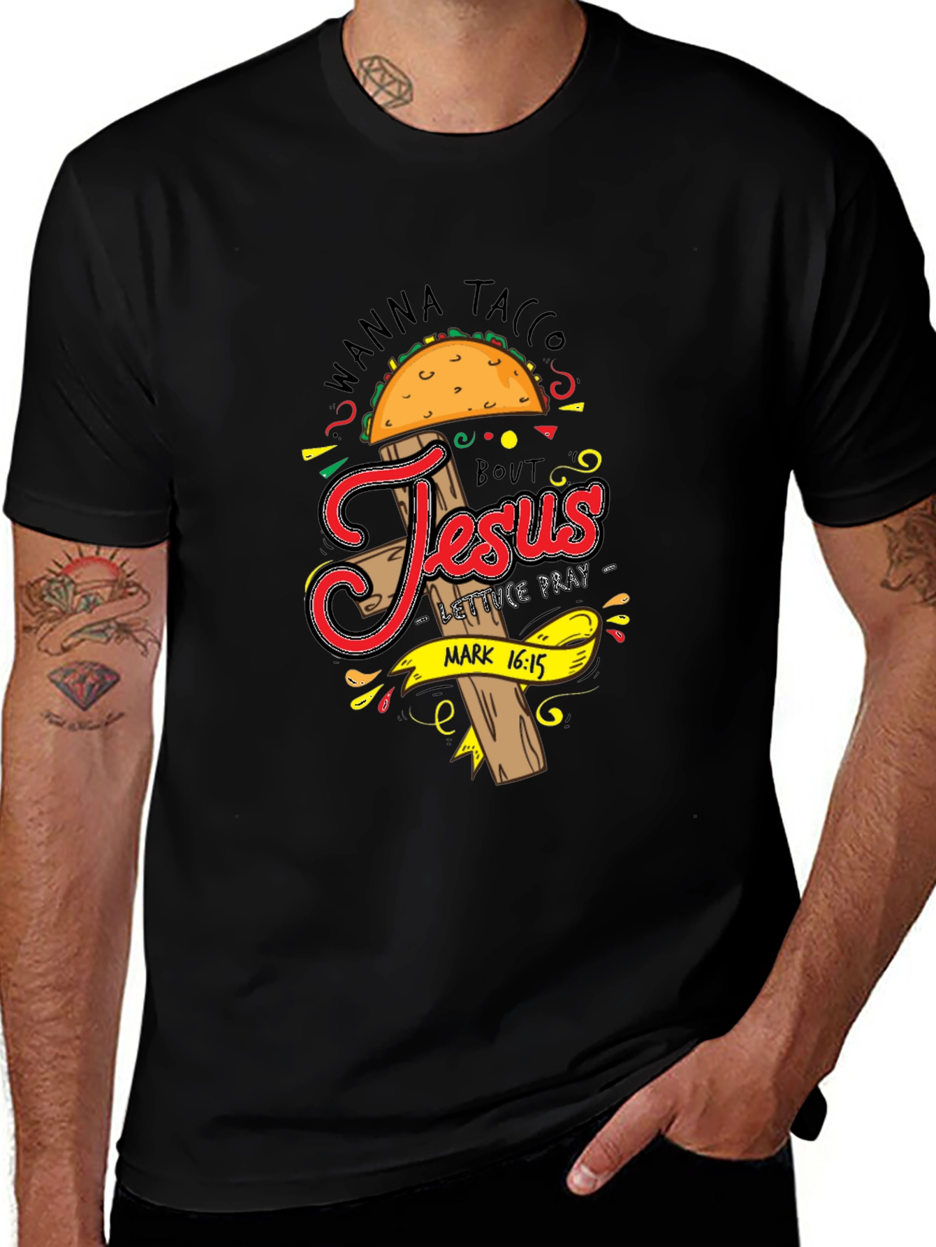 Wanna Taco Bout Jesus T-Shirt Funny Christian Tee