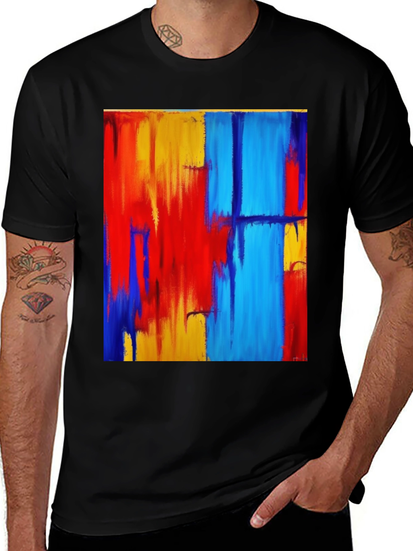 Variant 4 of Abstract Art T-Shirt - Modern Graphic Tee