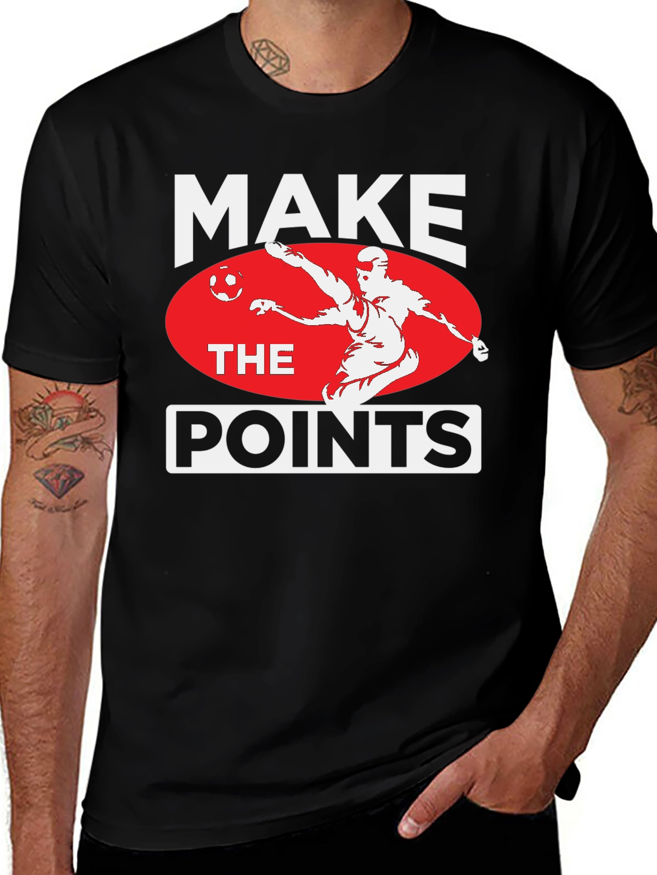 Variant 18 of Make The Points Soccer Graphic T-Shirt