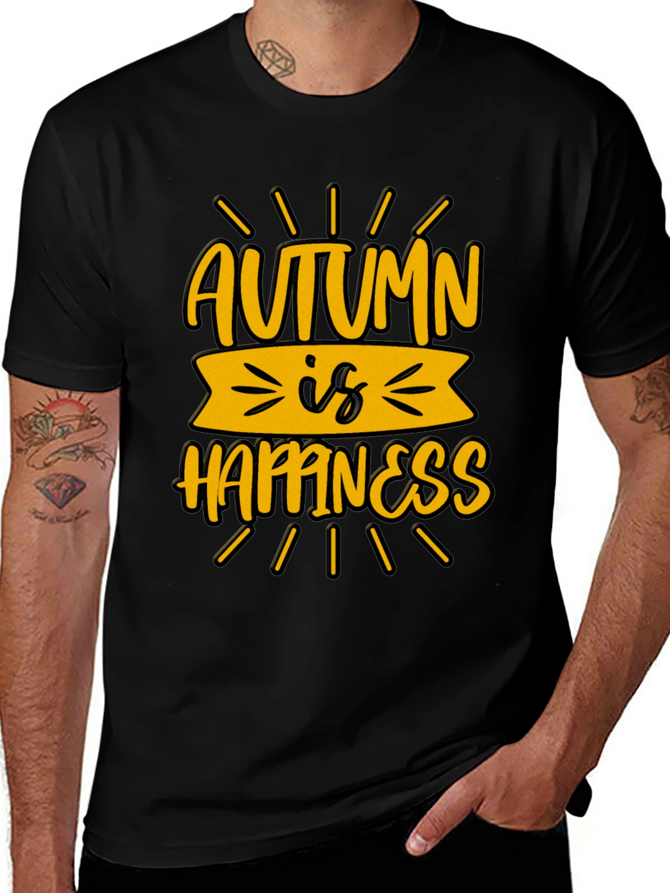 Variant 26 of Autumn Happiness T-Shirt, Fall Vibes Tee