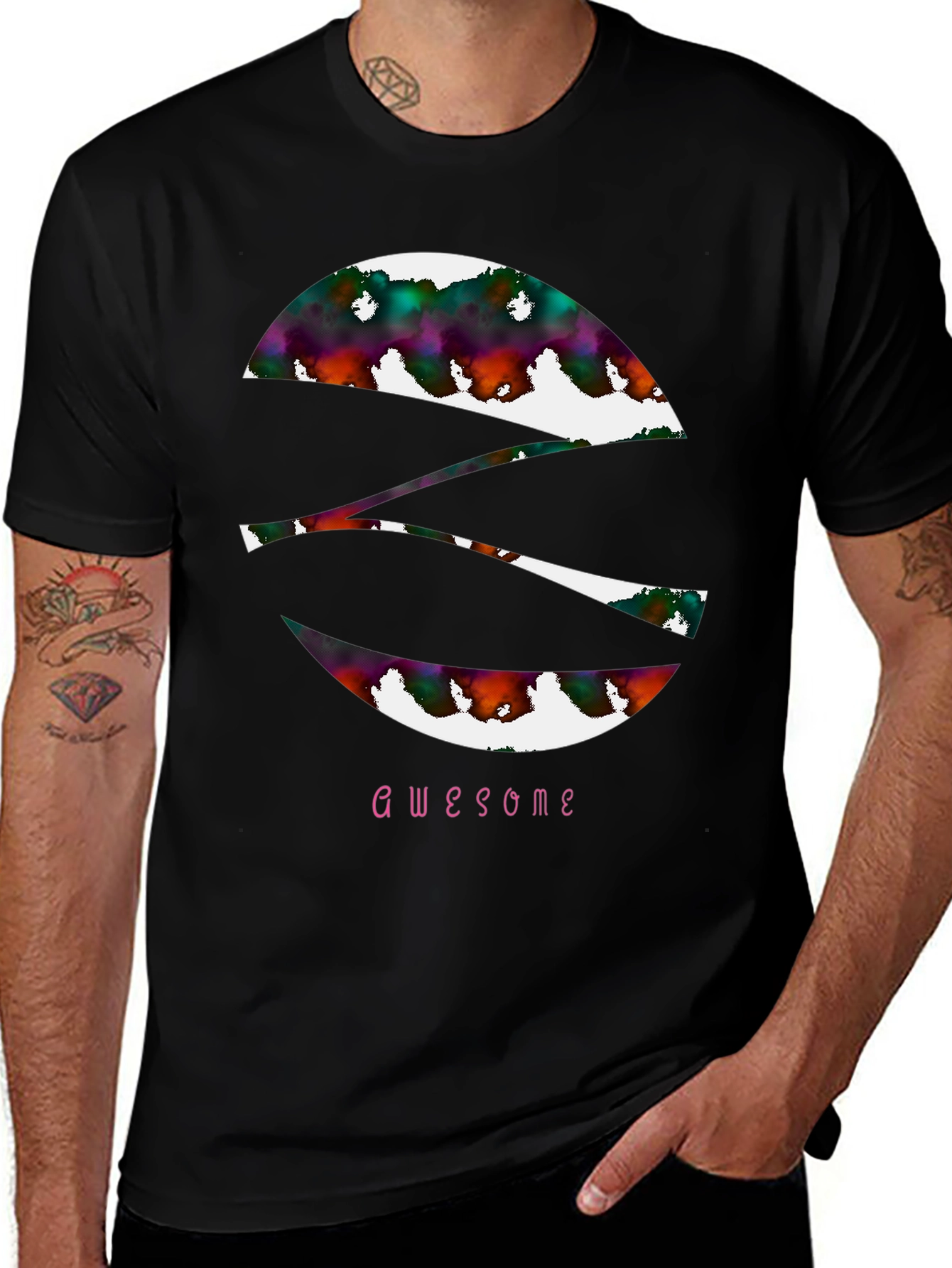 Variant 26 of Awesome Graphic Tee - Abstract S Design
