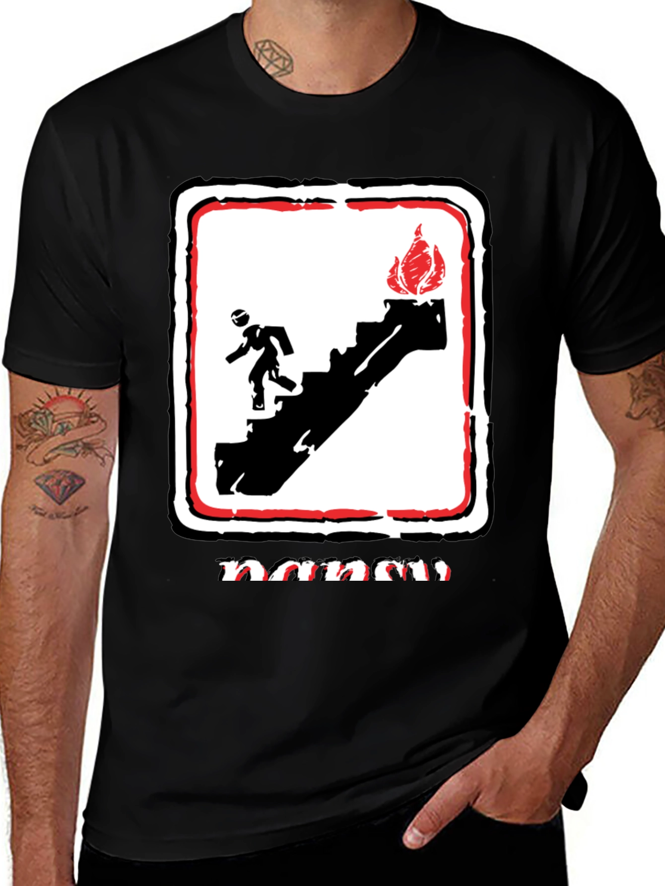 Variant 9 of Emergency Exit Graphic T-Shirt
