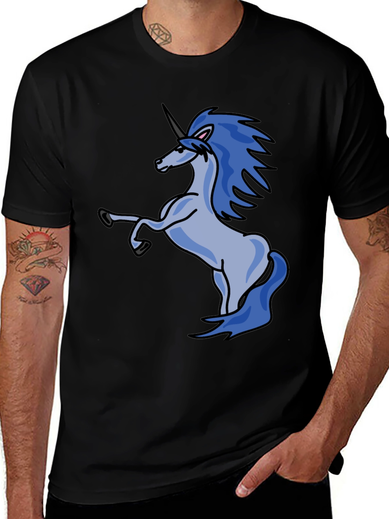 Variant 7 of Unicorn Graphic Print T-Shirt