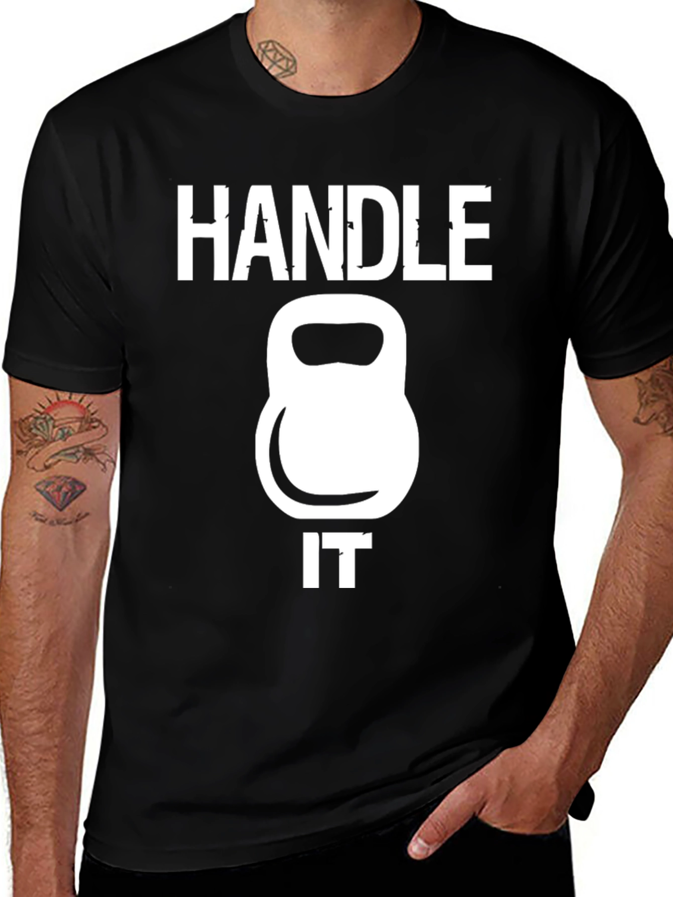 Variant 7 of Handle It Kettlebell T-Shirt
