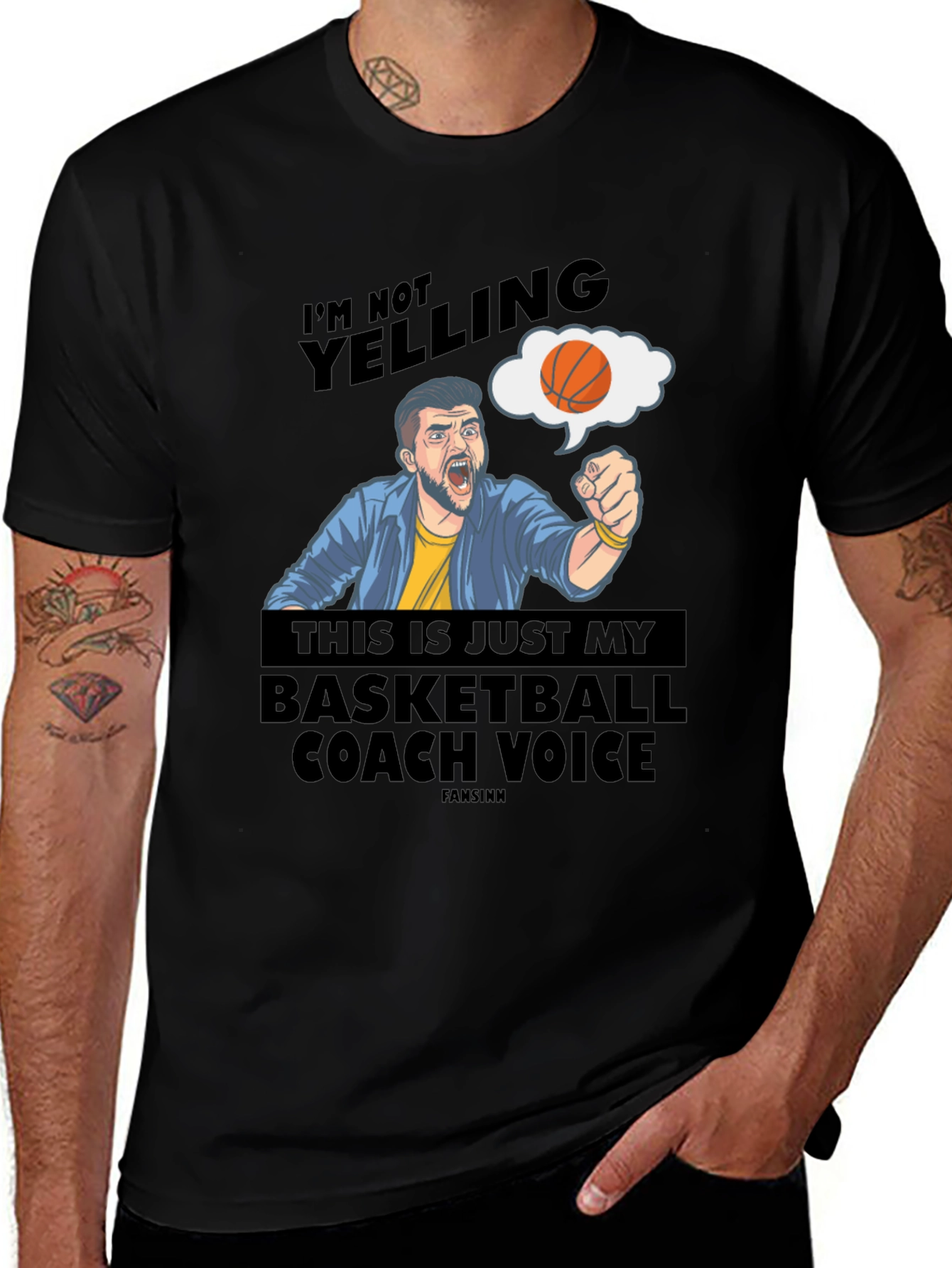 Variant 10 of Basketball Coach Voice T-Shirt