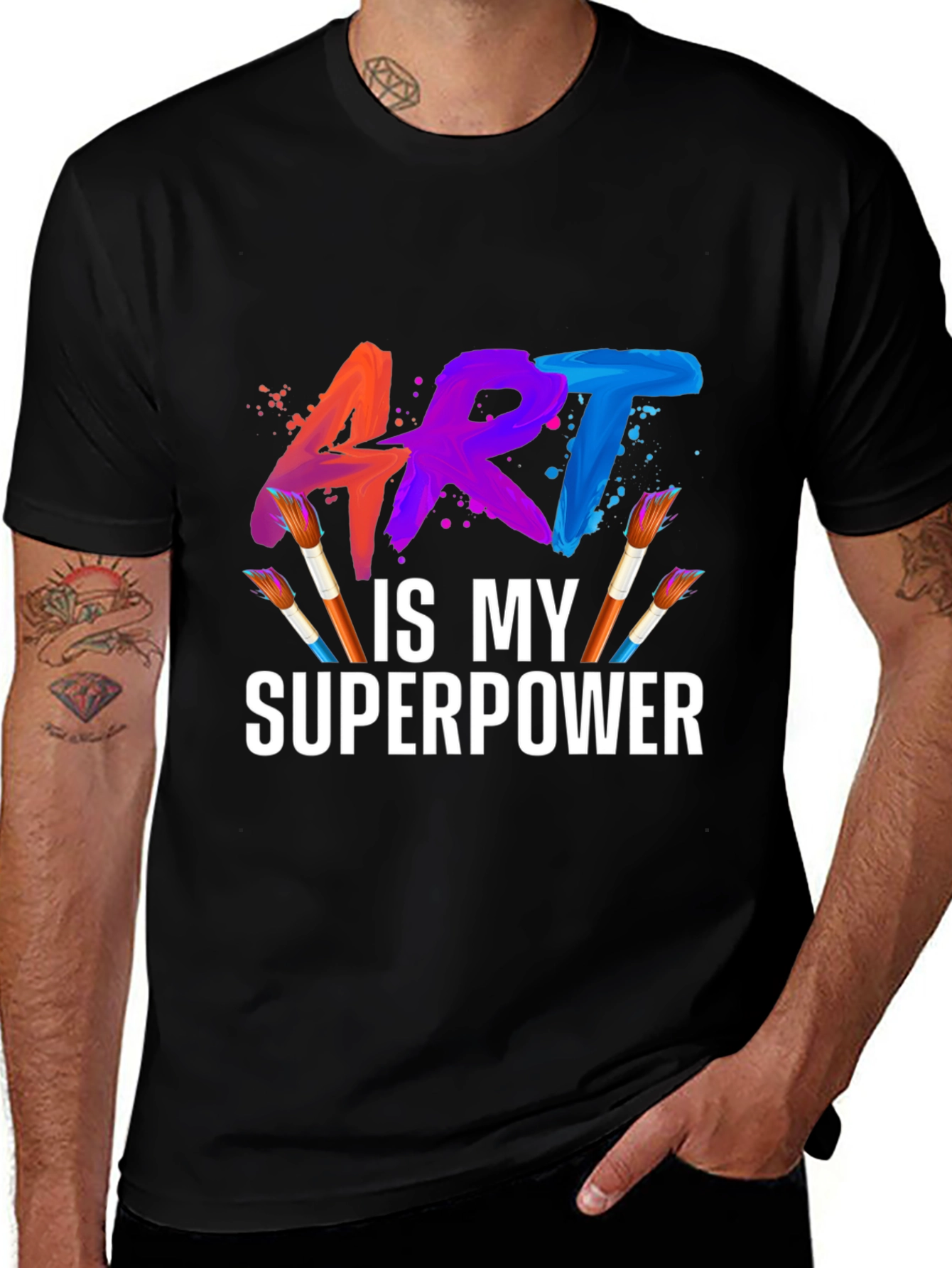 Variant 30 of Art is My Superpower Graphic T-Shirt