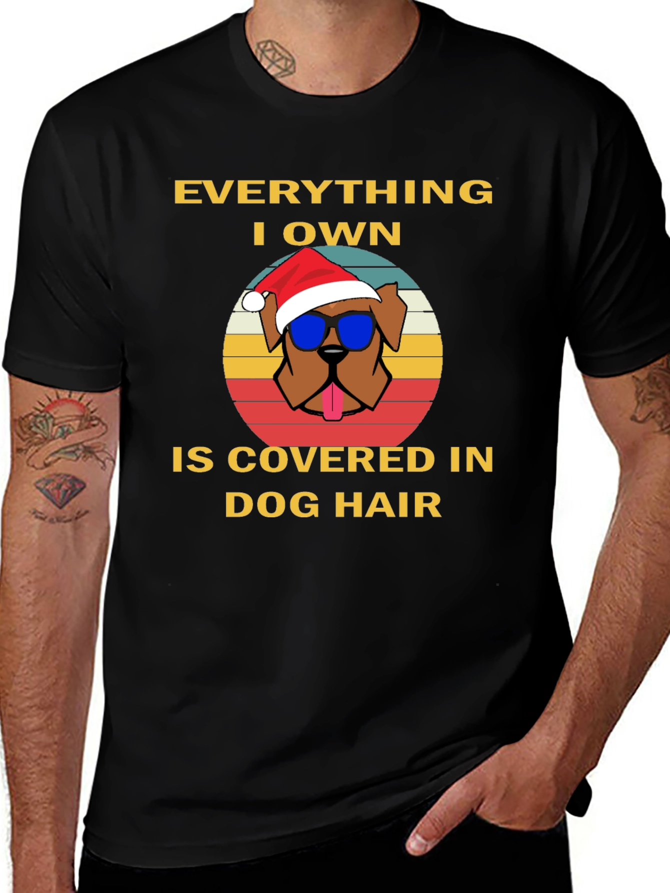 Variant 23 of Dog Hair Christmas T-Shirt
