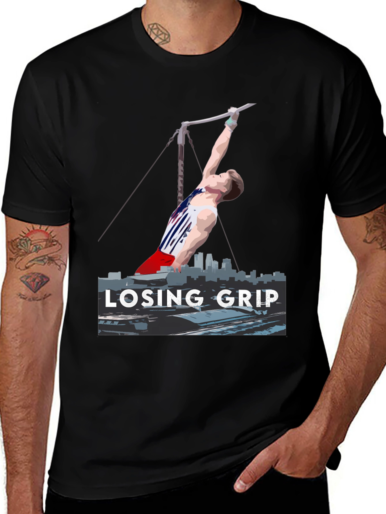 Variant 8 of Losing Grip Gymnastics T-Shirt