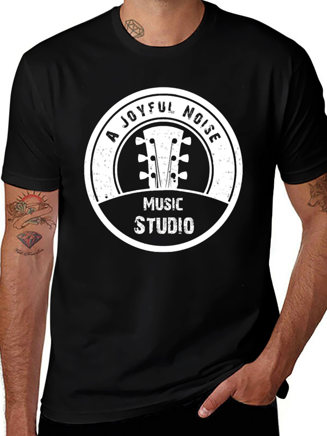 A Joyful Noise Music Studio Black T-Shirt