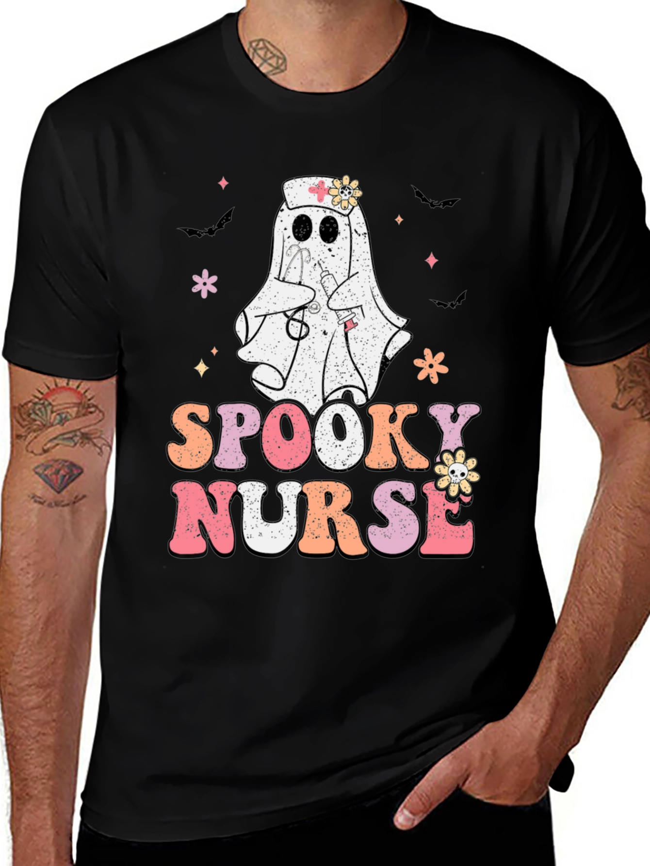 Variant 2 of Spooky Nurse Halloween T-Shirt