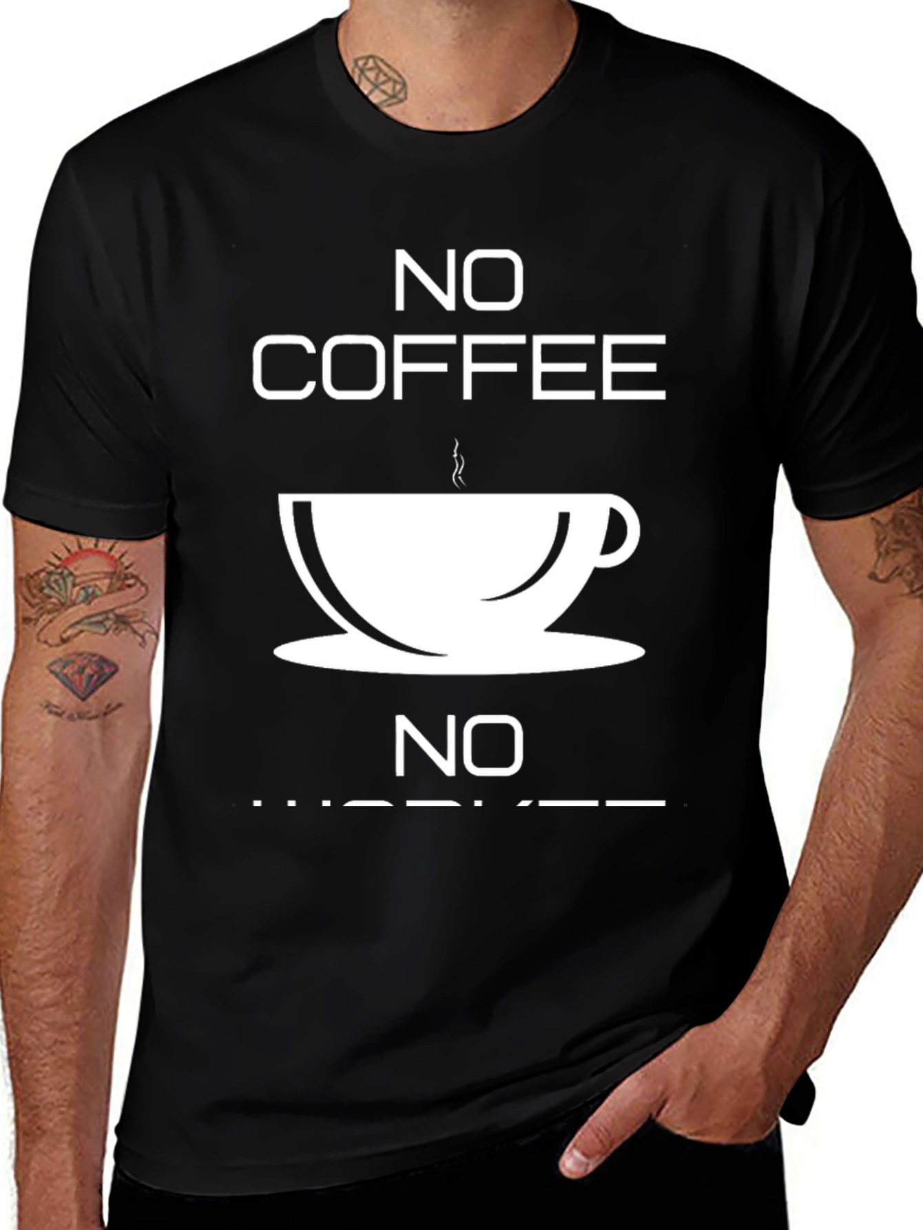 Variant 13 of No Coffee No Workee Graphic Tee
