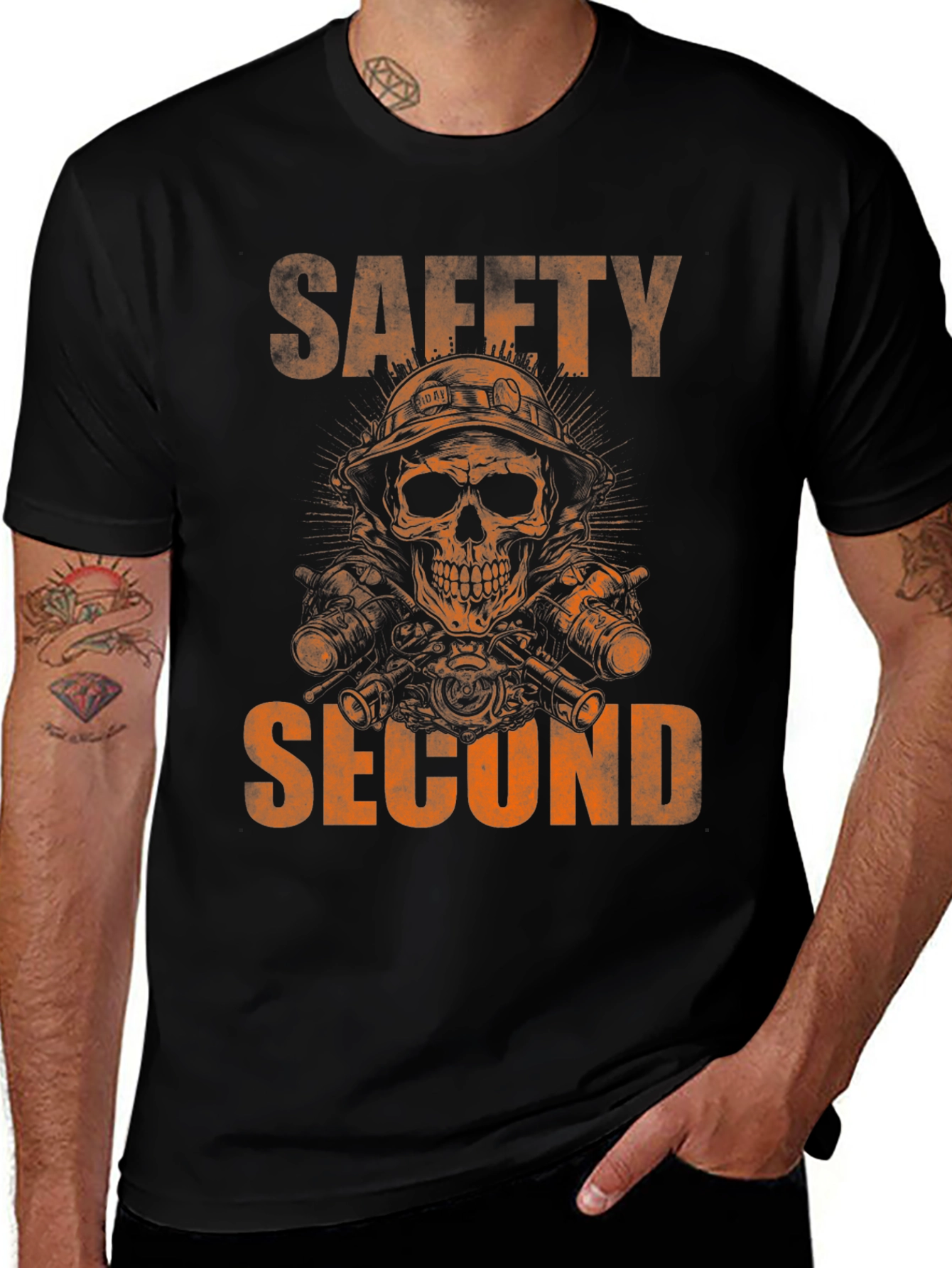 Variant 28 of Safety Second Skull Graphic T-Shirt
