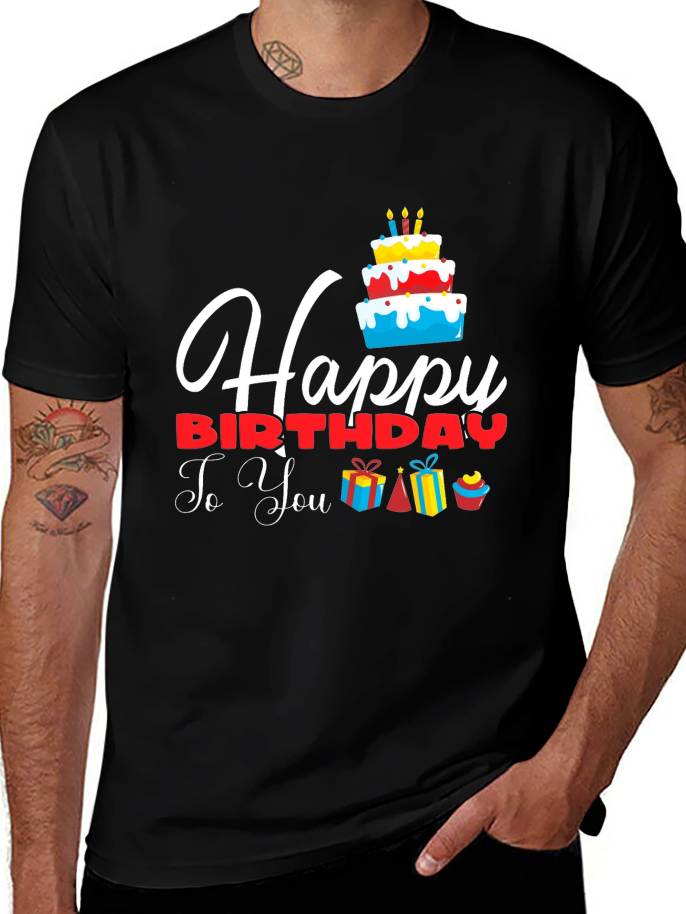 Variant 28 of Happy Birthday Graphic Tee