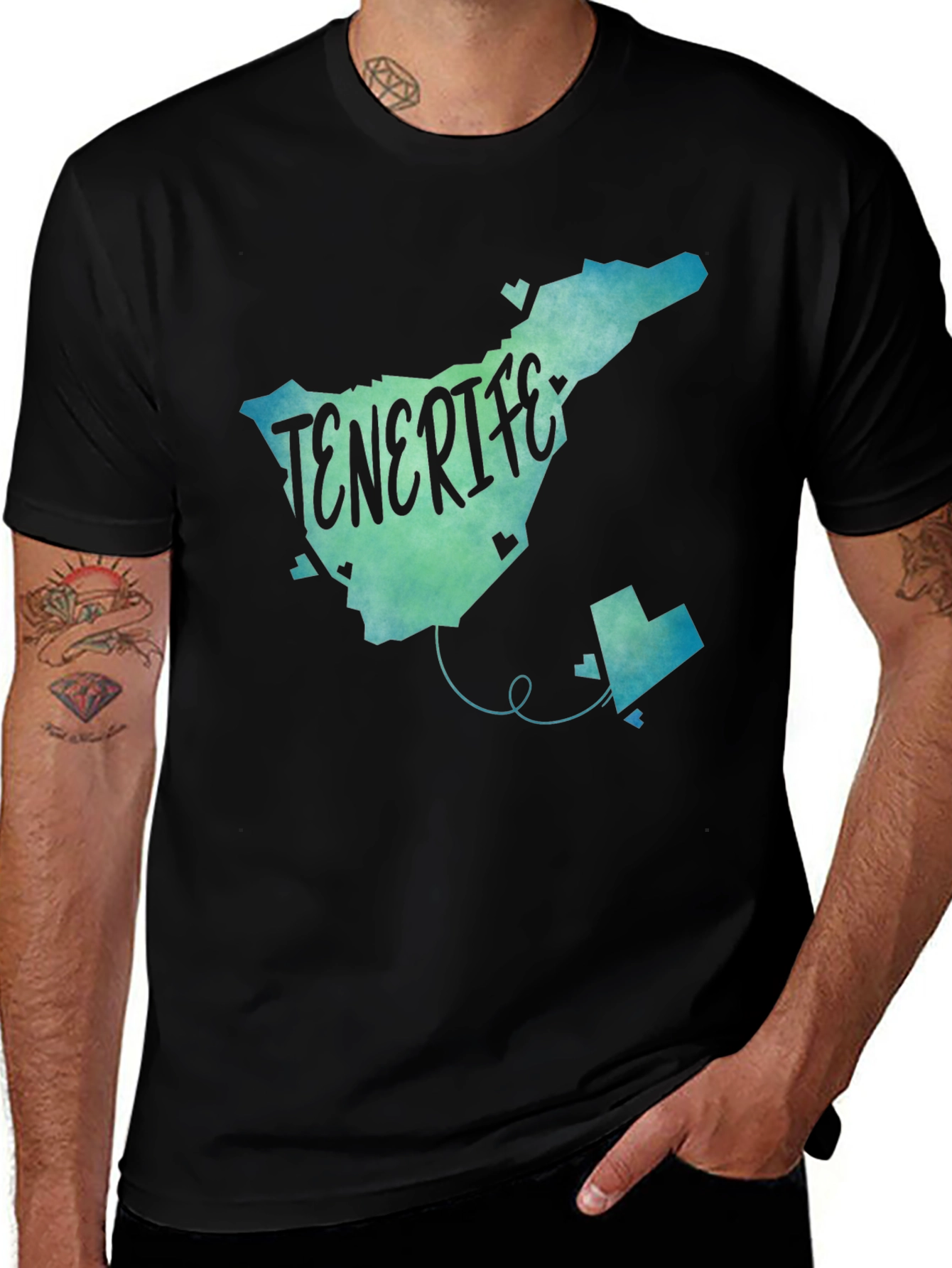 Variant 13 of Tenerife Map T-Shirt - Island Love Souvenir Tee