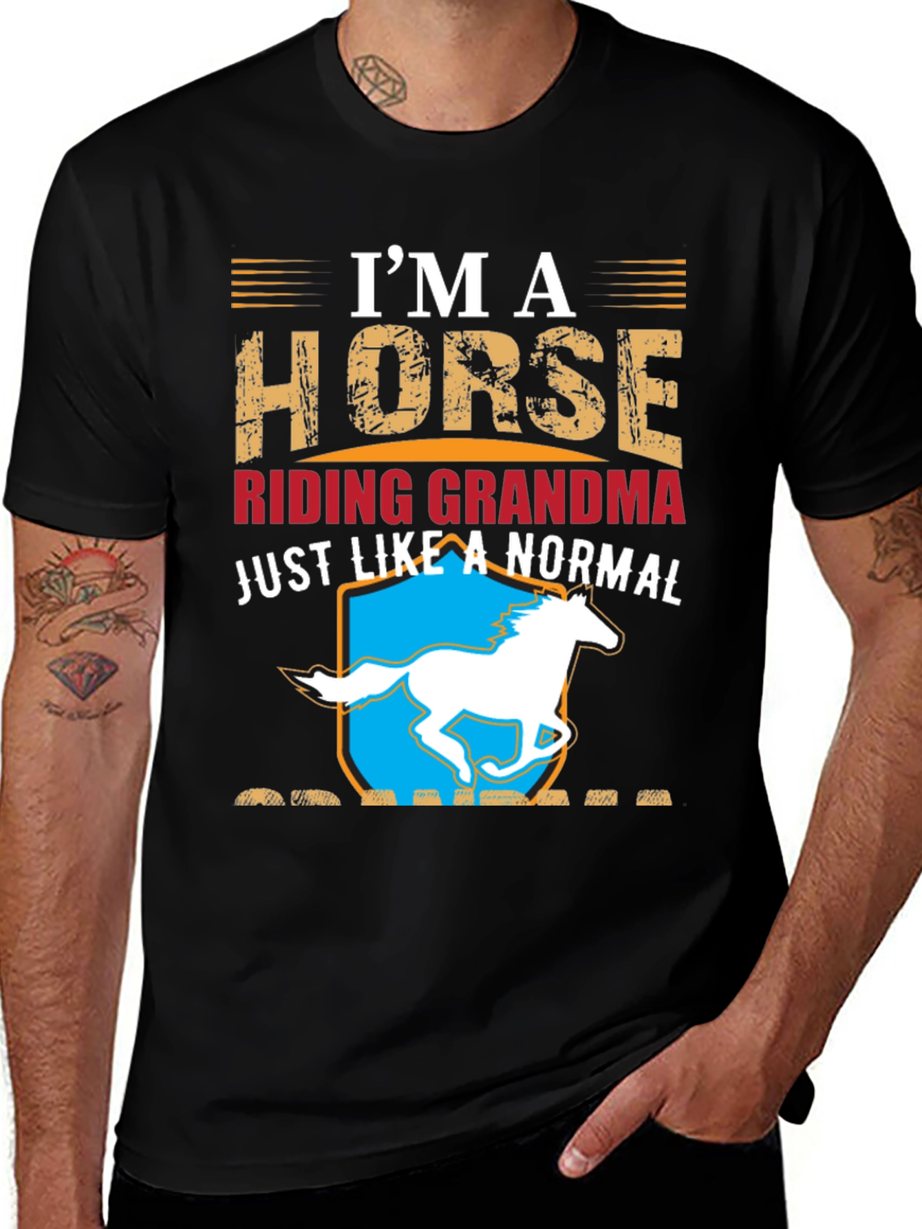 Variant 28 of I'm a Horse Riding Grandma T-Shirt