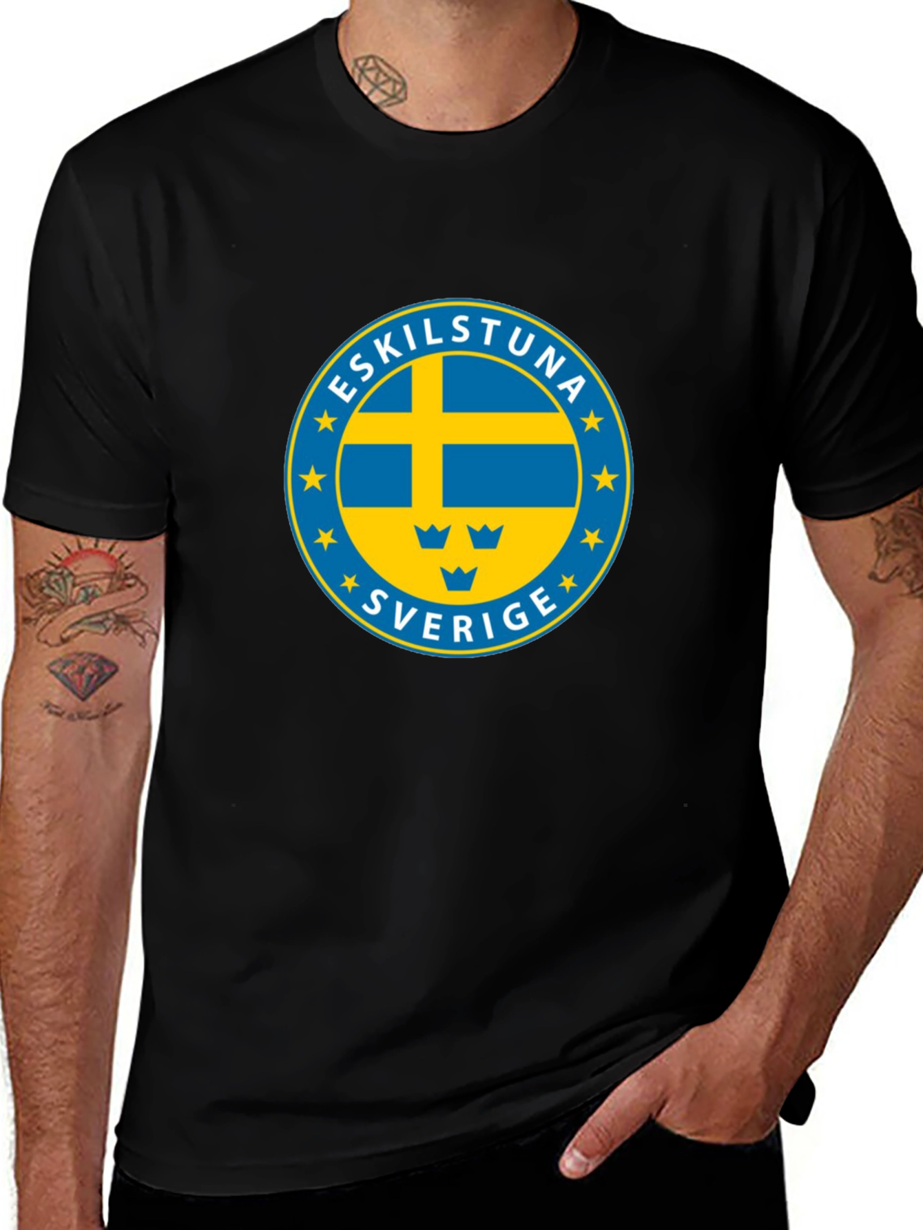 Eskilstuna Sverige T-Shirt - Black Swedish Pride